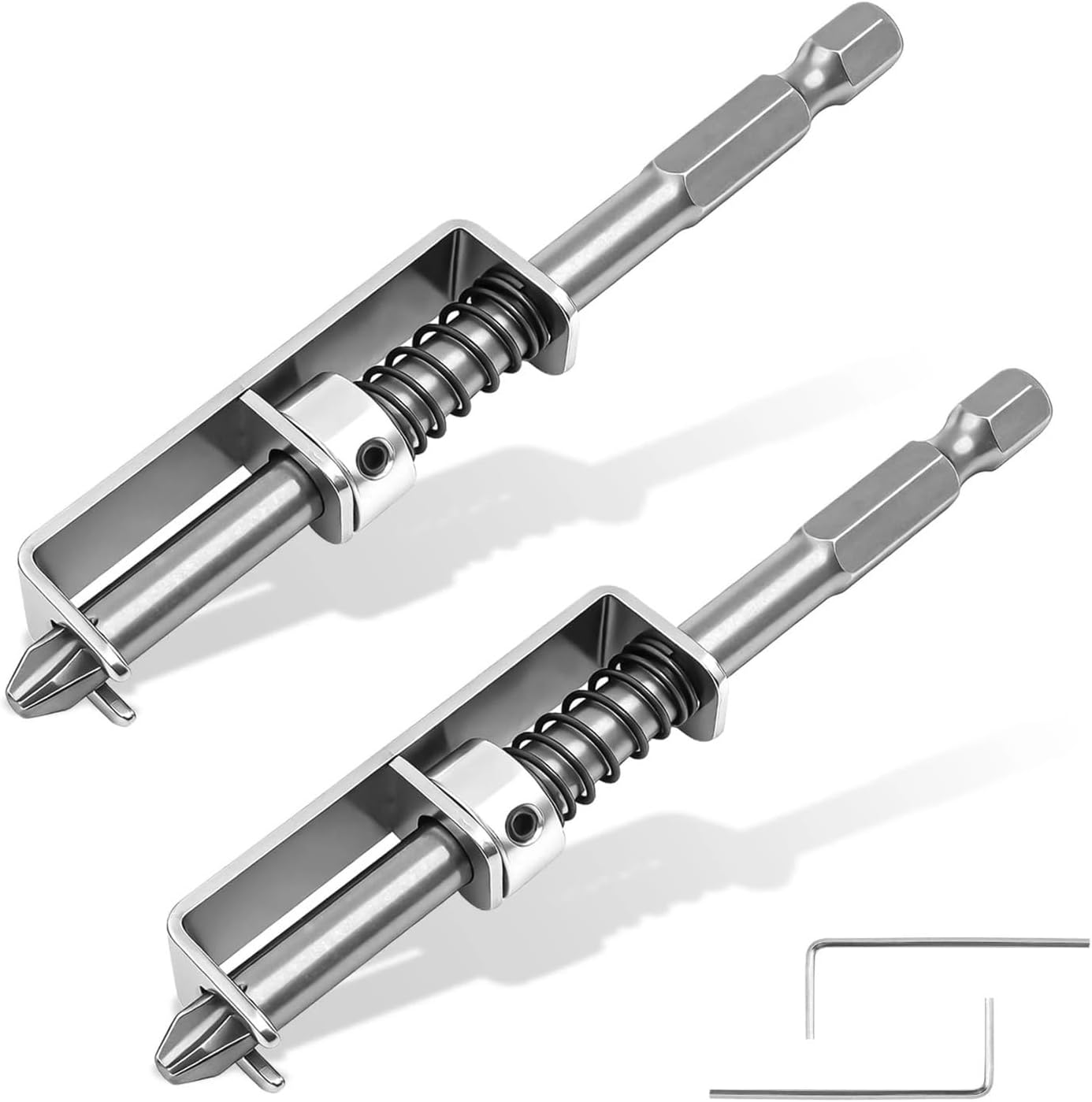 Spring-Loaded Screw Holder Bit, Gripper Tool Universal Anti-Drop Screwdriver Screws Retaining Holders Clamp Fixing Set(2pcs)
