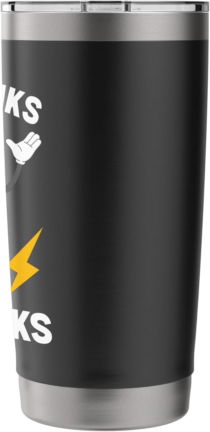 Funny Tech Humor Geek Stuff Smart Device Joke Nerd Puns Stainless Steel Insulated Tumbler image 2