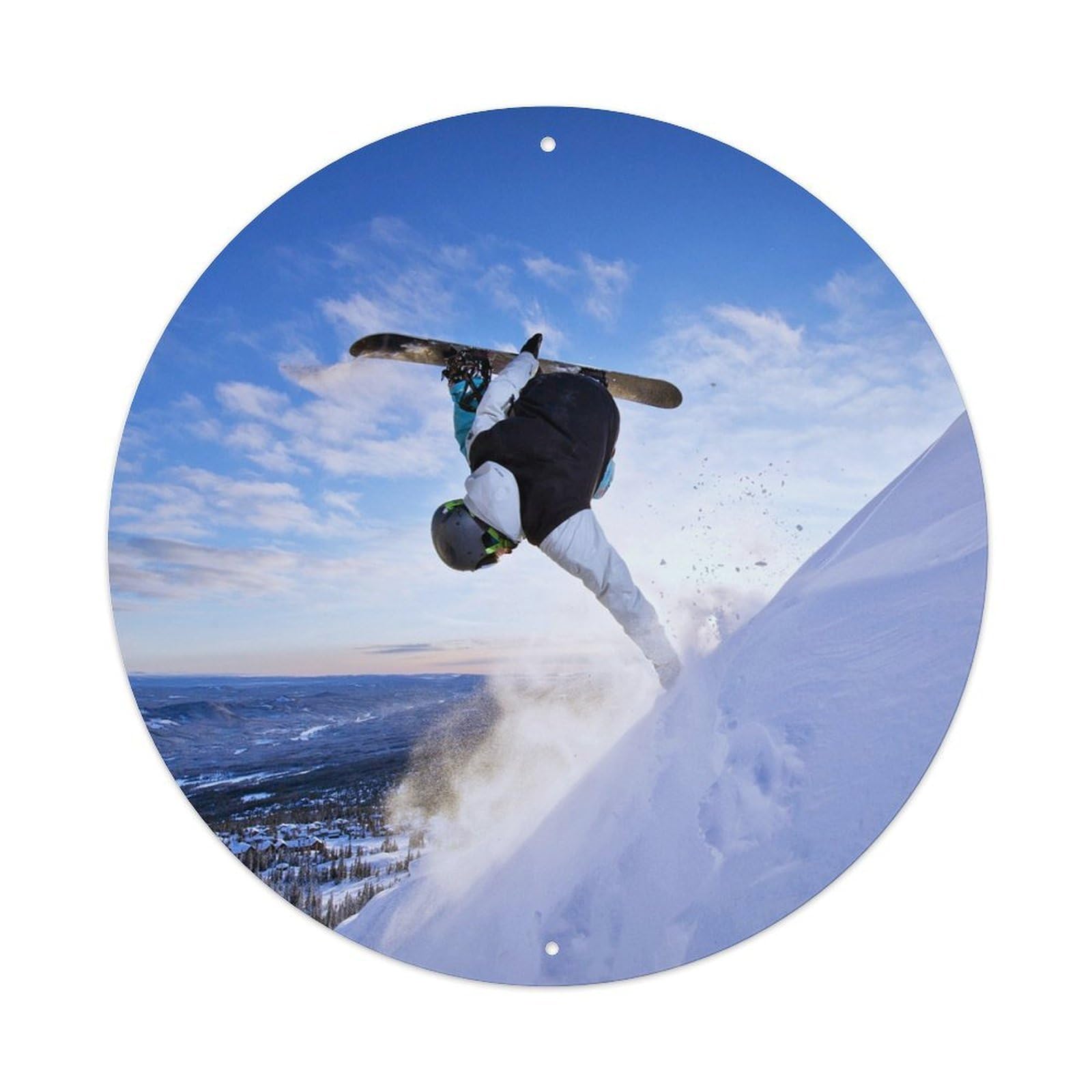 Snowboard Halfpipe Jump Extreme Winter Sports Metal Tin Sign