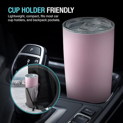 Miniatura 6 de JURO Vaso de acero inoxidable de 20 onzas con aislamiento al vacío con tapas y popote taza de viaje Taza de café de agua de doble pared para el