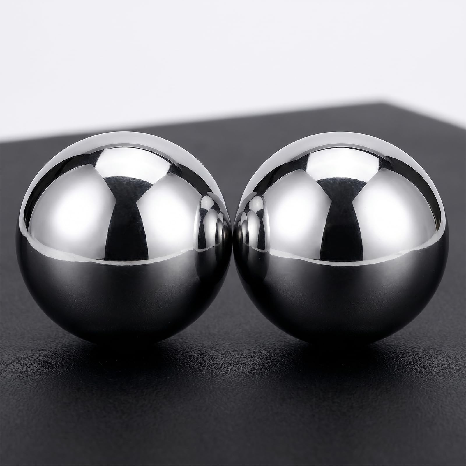 Qi Gong Bolas de metal de 38 mm, bolas de sonido para relajación y meditación, bolas de entrenamiento Qi Gong para principiantes y personas mayores, agradable bola de sonido con caja de
