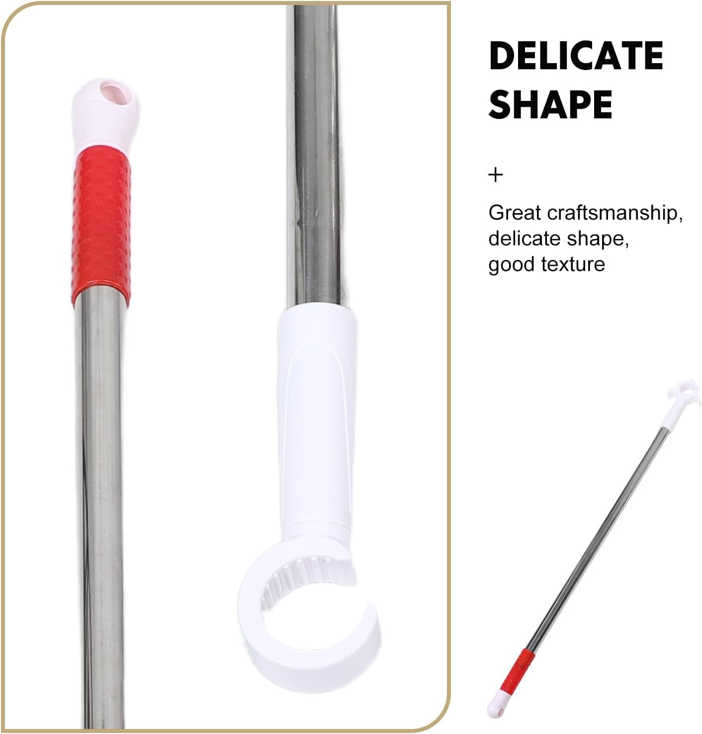 Window Opener with Ring Hook, 31 Inch Stainless Steel Pull Tool