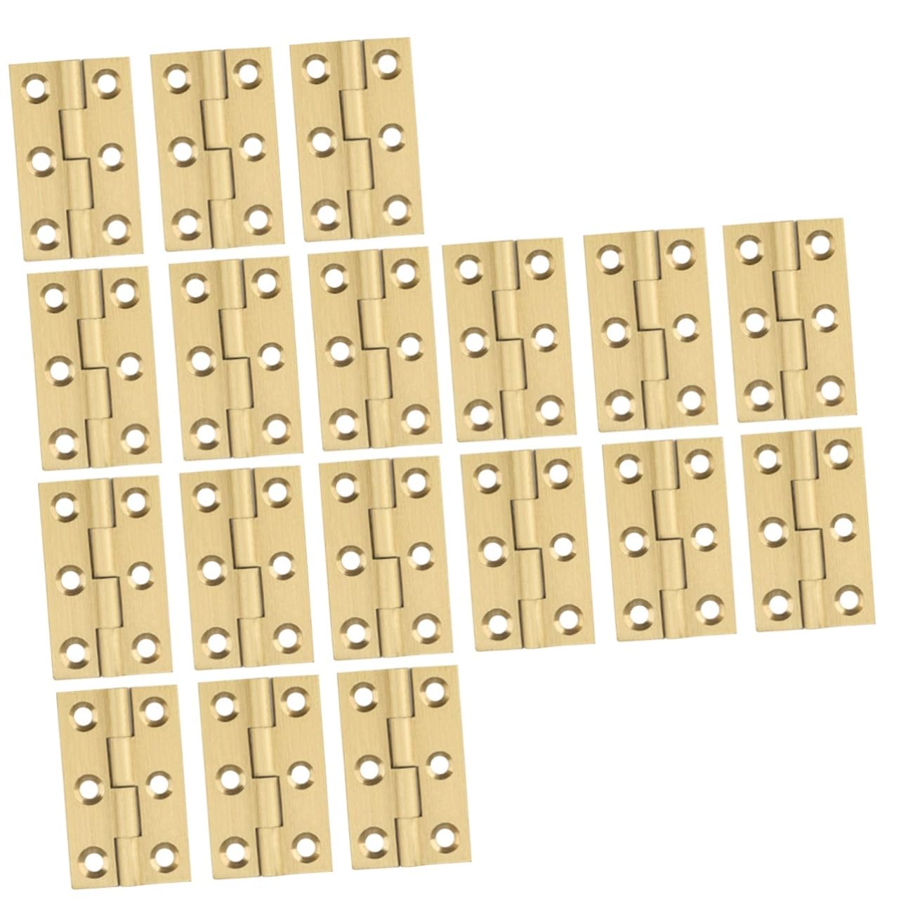 DOITOOL 18pezzi Cerniere Rame Per Porta Da Cerniere Mute Per Mobili e Scatole Porta Gioielli Design Vintage e Resistente Alla Chiusura e Silenziosa