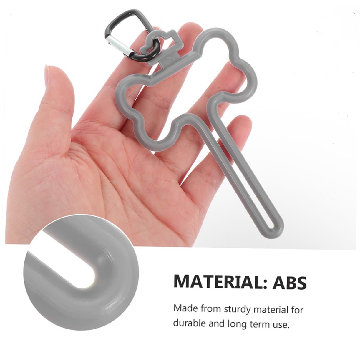 BESPORTBLE 40 Piezas Clip para bolsa de caca de perro dispensador de bolsas para perros Dispensador de bolsas para caca de perro rugerizado Accesorio para recoger excrementos AbS