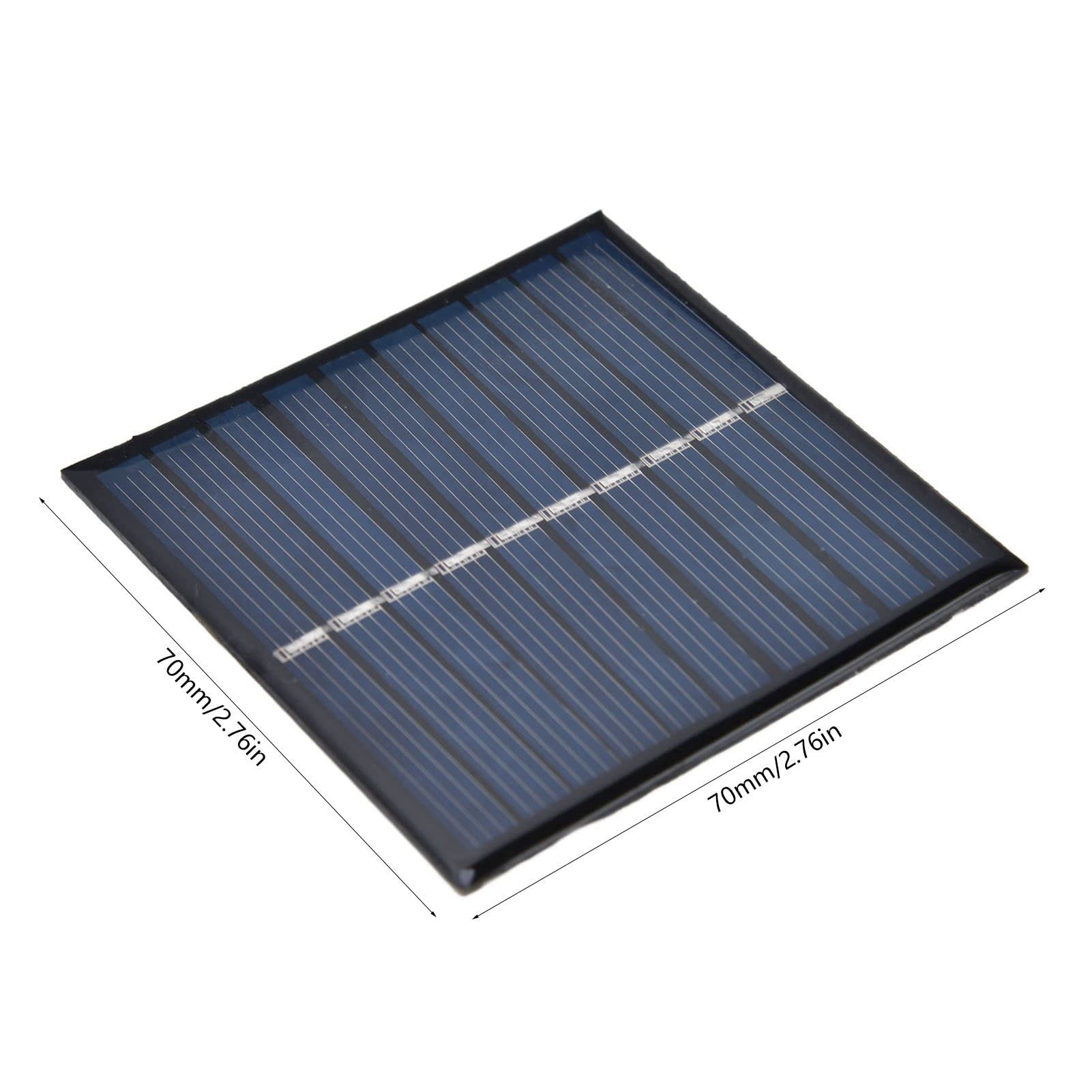 Mini Panel Słoneczny 0.7W 5V 140mA, Epoksydowy, 70x70mm, Przenośny, do Urządzeń Małej Mocy
