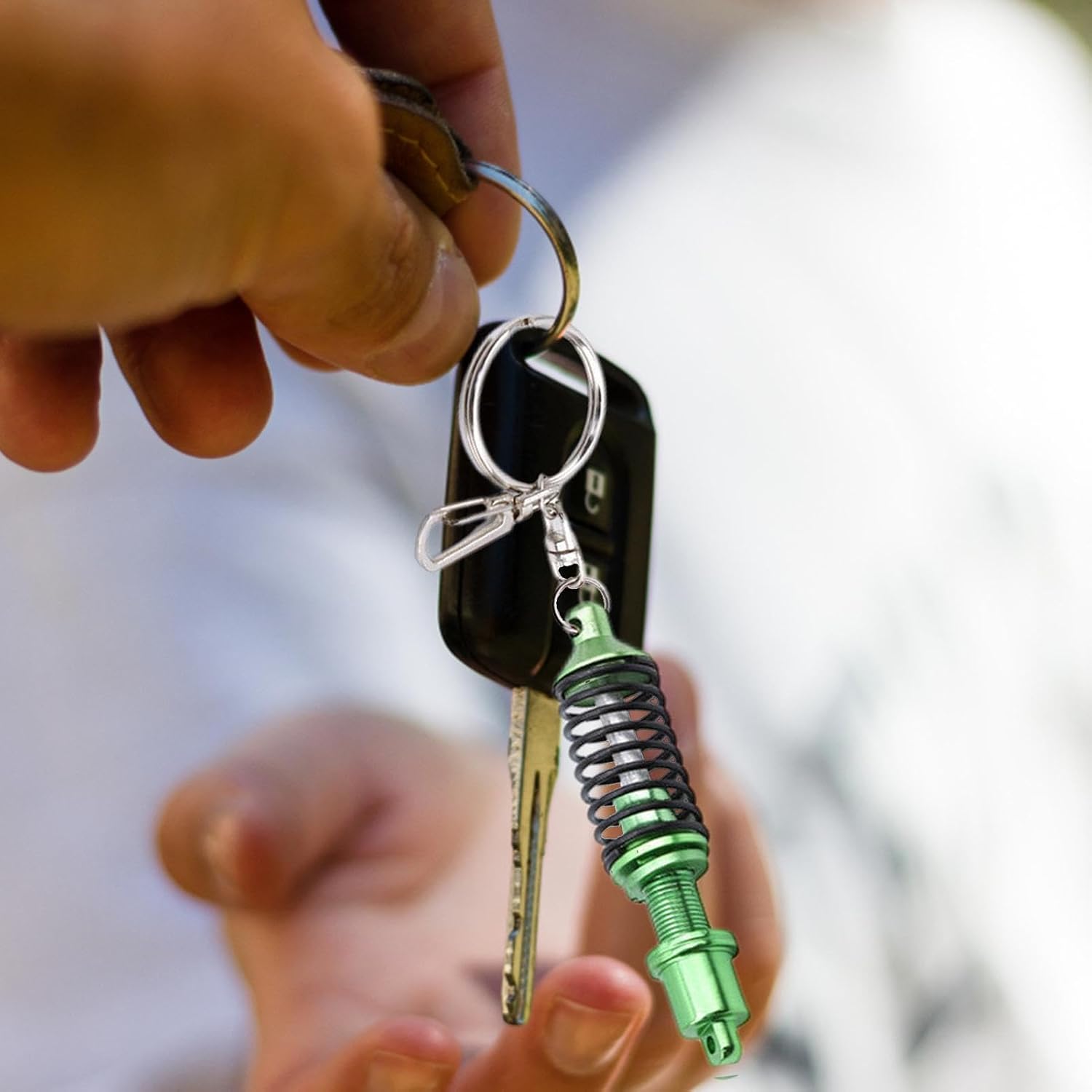 Alloy Key Chain | Adjustable Alloy Car Interior Suspension Key Chain - Creative Design Hot Auto Part Model Metal Keychain image 2