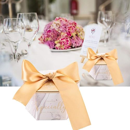 Miniatura 4 de 30 cajas de dulces para recuerdos de fiesta con cintas, cajas de regalo de dulces de papel para boda, cumpleaños, Navidad, baby shower, graduación,