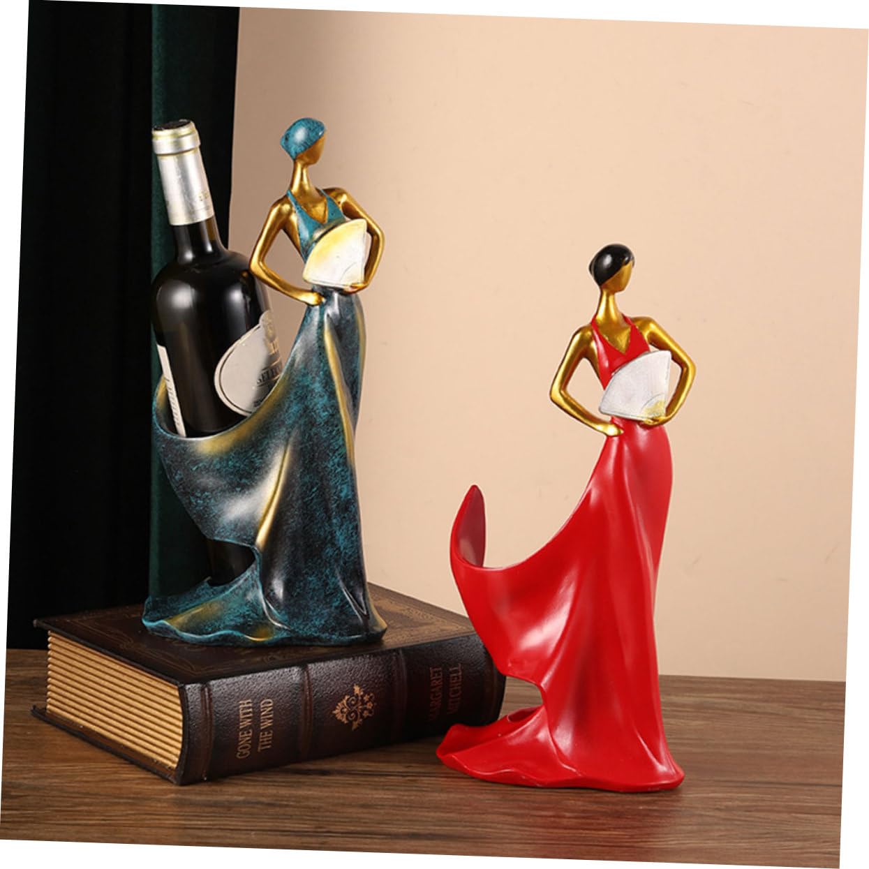 女性の彫刻デザイン ワインラック Amazon｜Mikinona 美しい女性像デザイン ワインボトルホルダー 樹脂製