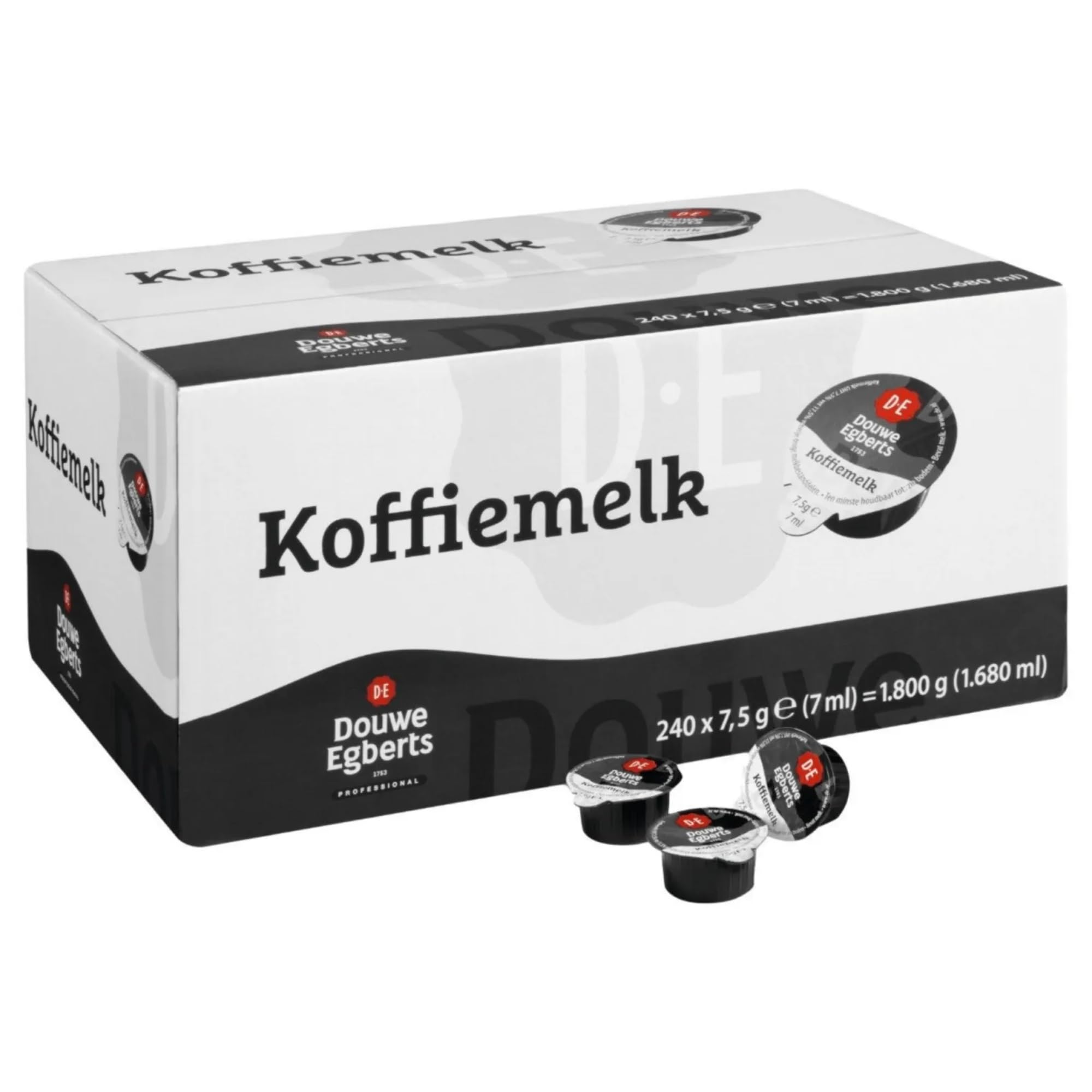 Douwe Egberts - koffiemelk, kubki van 7,5 g, doos van 240 stuks