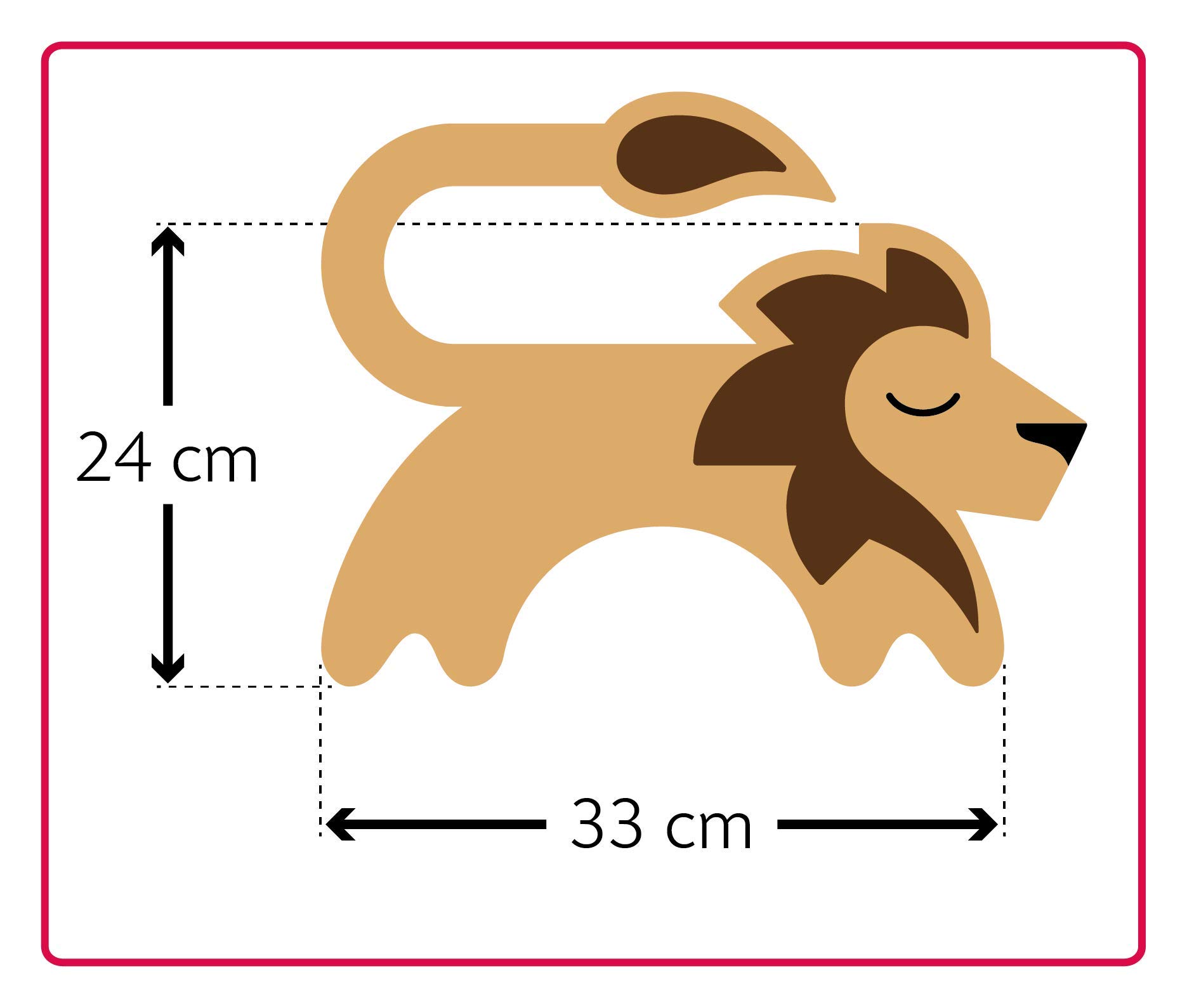 LESCHI Wärmekissen - Körnerkissen für Mikrowelle - Tier Löwe Beige - anschmiegsames Nackenkissen mit Bio Weizen - ideal als Wärmespender im Winter und bei Verspannungen an Nacken Schulter Hals