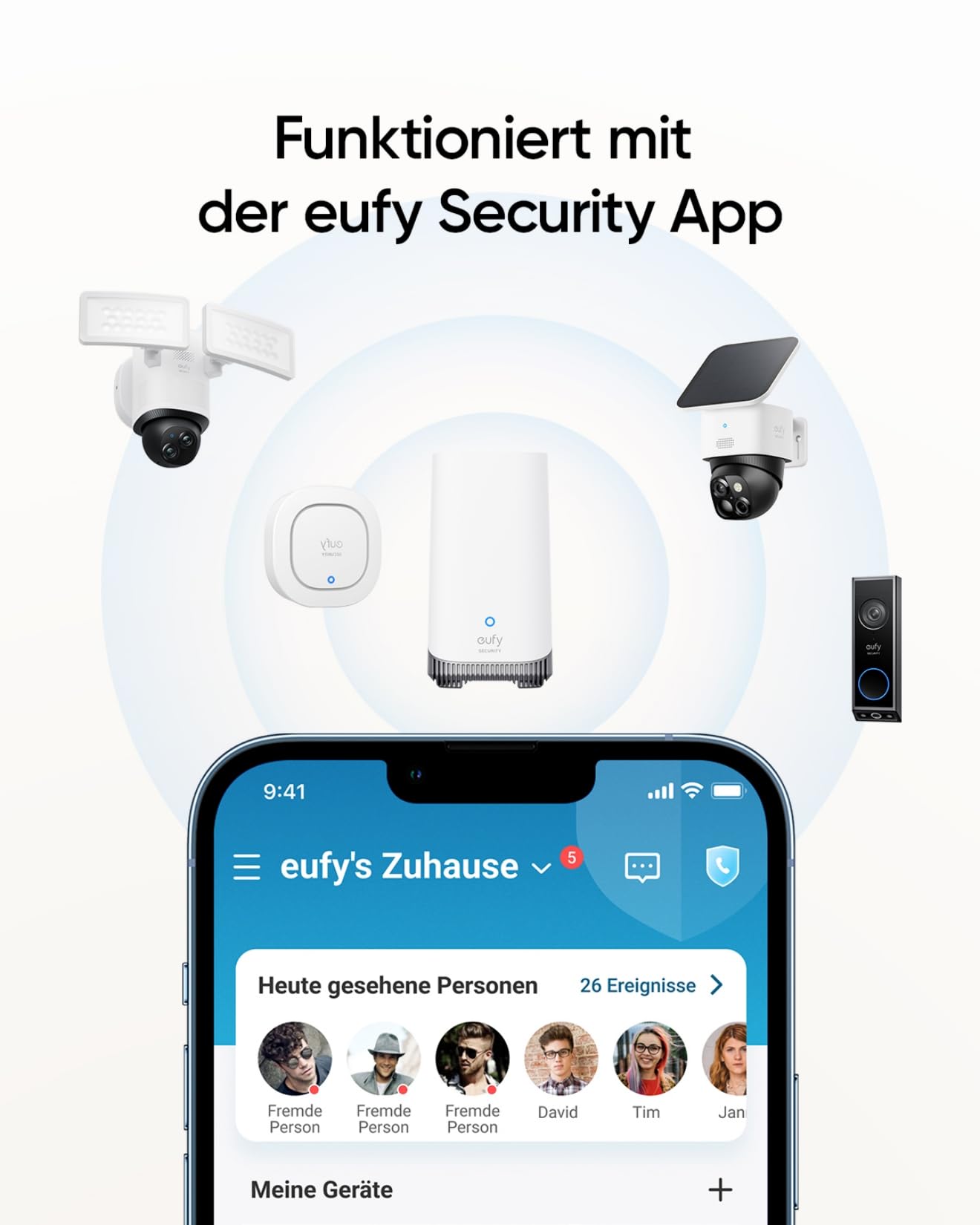 eufy Security Siren, 105 dB Wireless Alarm, IP65 Weatherproof, Remote Alerts, 2-Year Battery Life, HomeBase Required, Compatible with HomeBase S380 and S280, App Control, Easy to Install