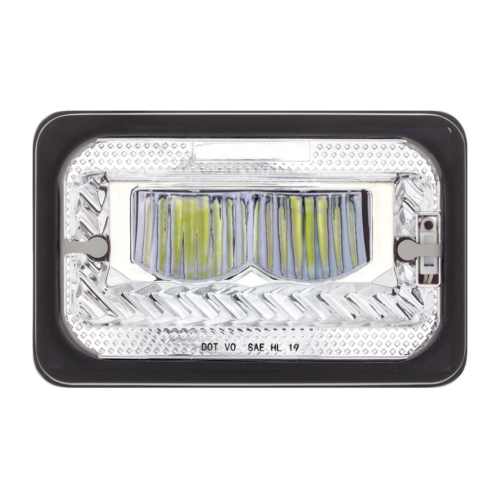 C2W ULTRALIT - Heated 4" X 6" LED Headlight High Beam - Chrome