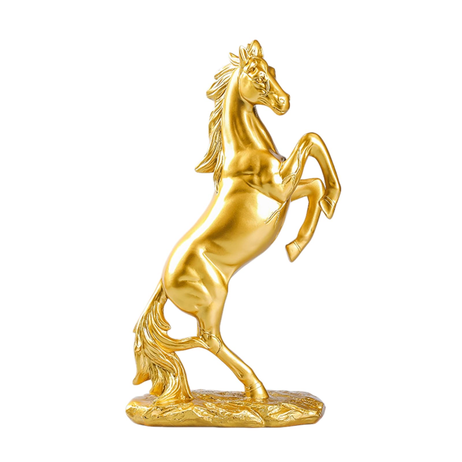 YXCQHZM Horse Statues and Sculptures - Horse Figurine Home Decor - Equestrian Gift for Horse Lovers (GOLD)