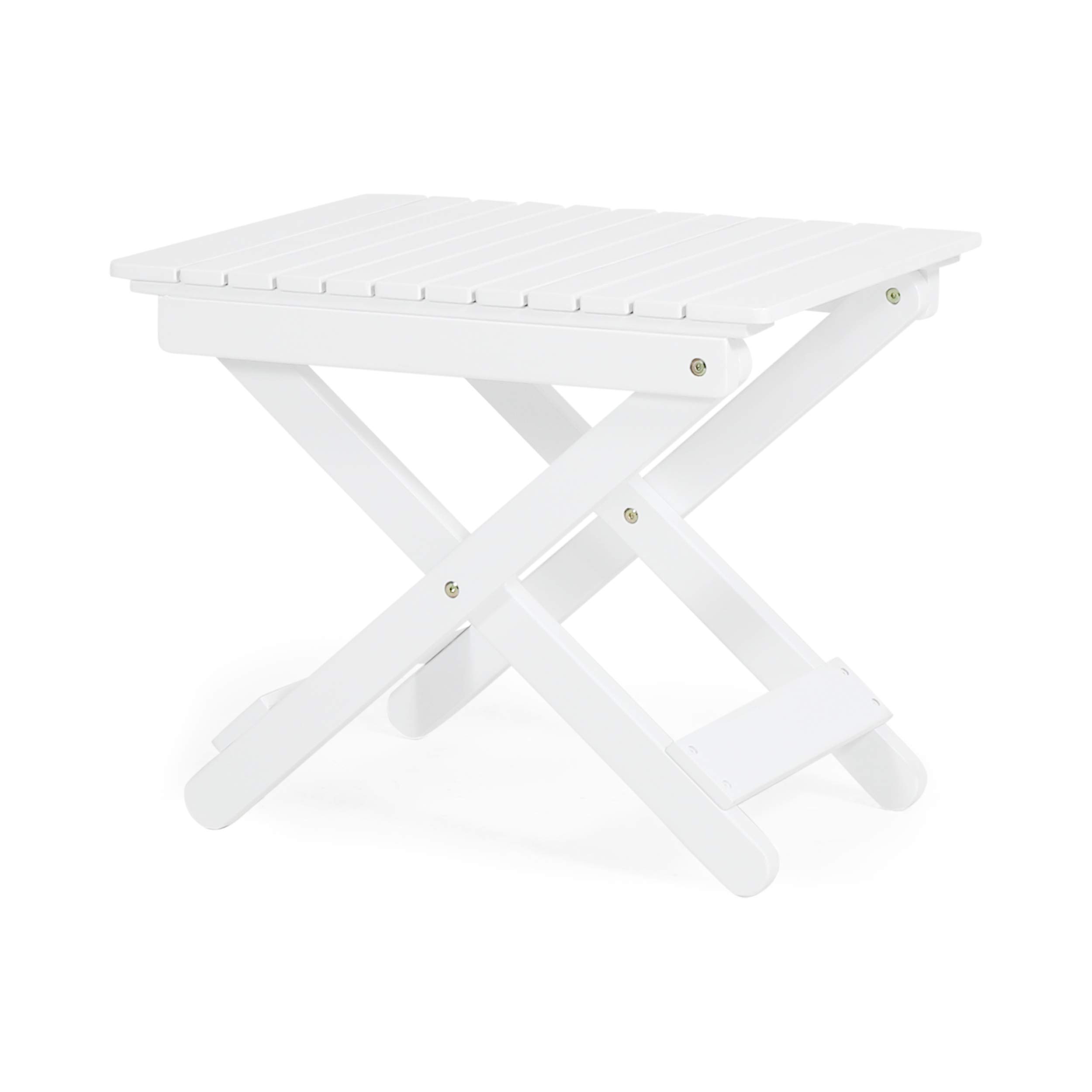 Christopher Knight Home312841 Deborah Outdoor Folding Side Table, White