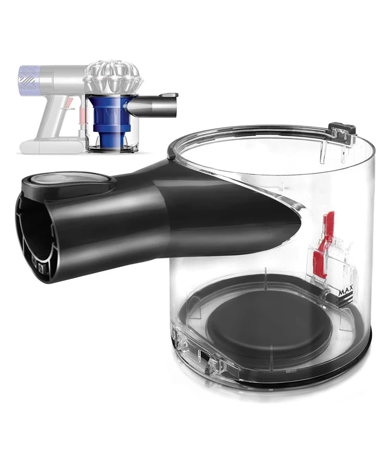 Bac à poussière pour Dyson V6 DC58 DC59 DC62 DC74 avec interface A/B