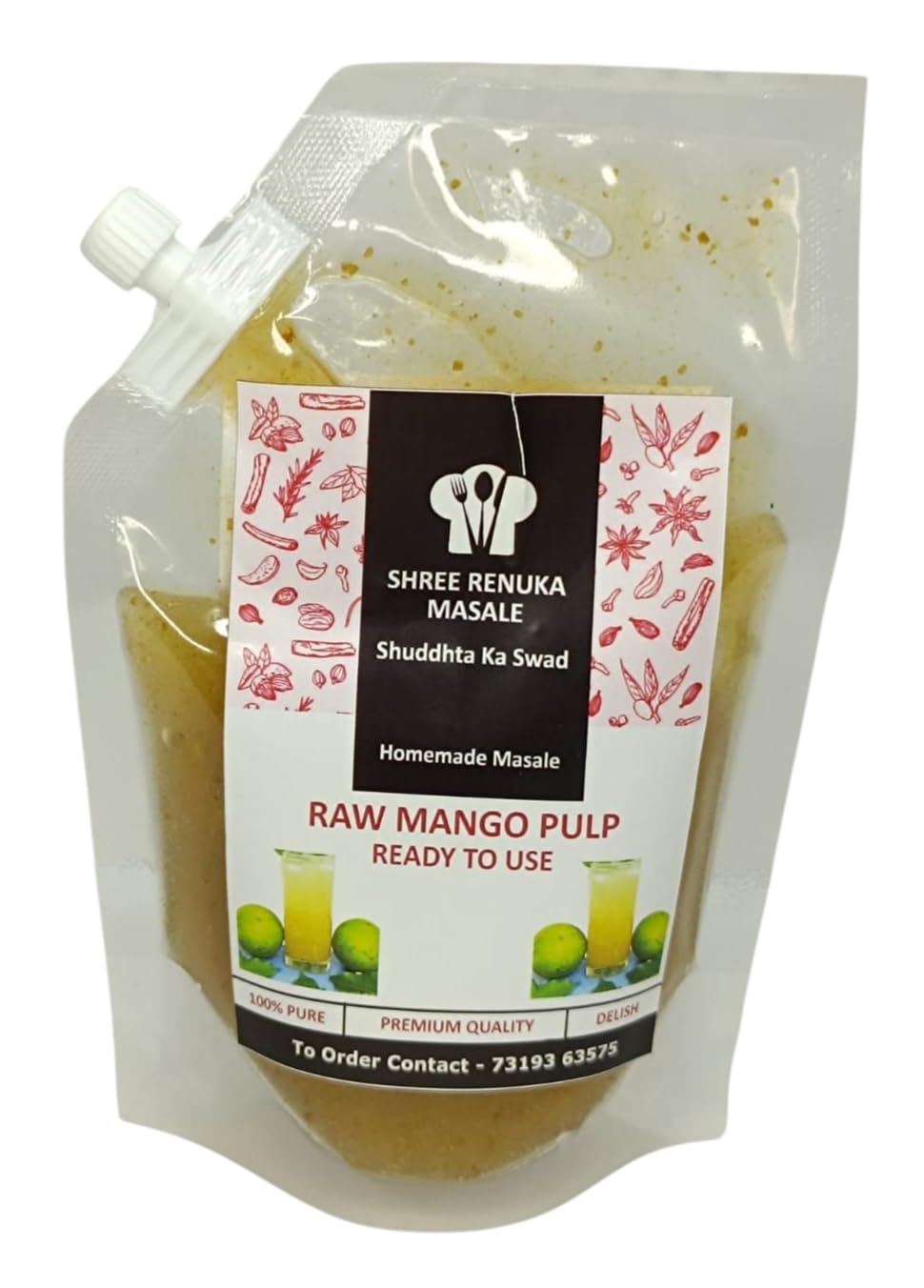 Shree Renuka Masale Raw Mango Pulp | Kairi Panha Pulp |150g pouch & Raw Mango Pulp |Kairi Panha Pulp | 150g pouch | Combo-picture-12