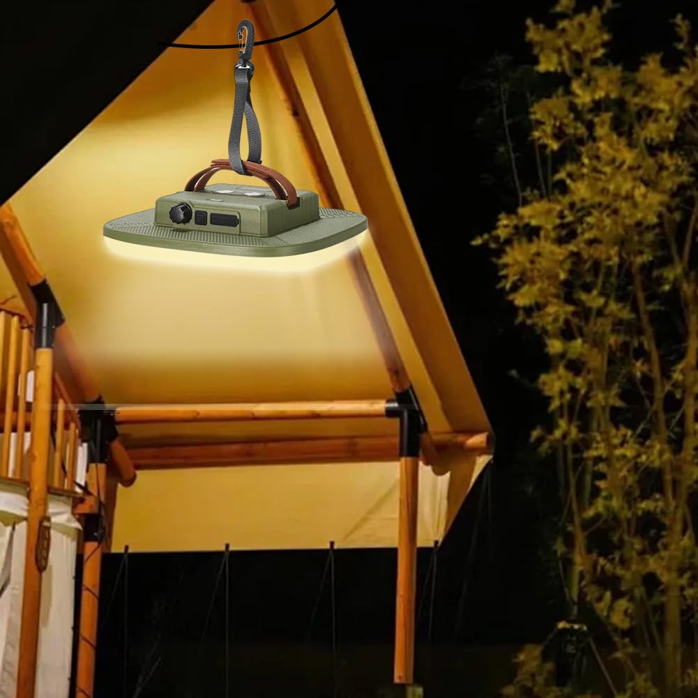 magnetyczna lampa namiotowa z przyssawką wielofunkcyjna przenośna latarnia kempingowa wyświetlacz mocy zawieszona lampa wędkarska do wędkarstwa pieszego (L)