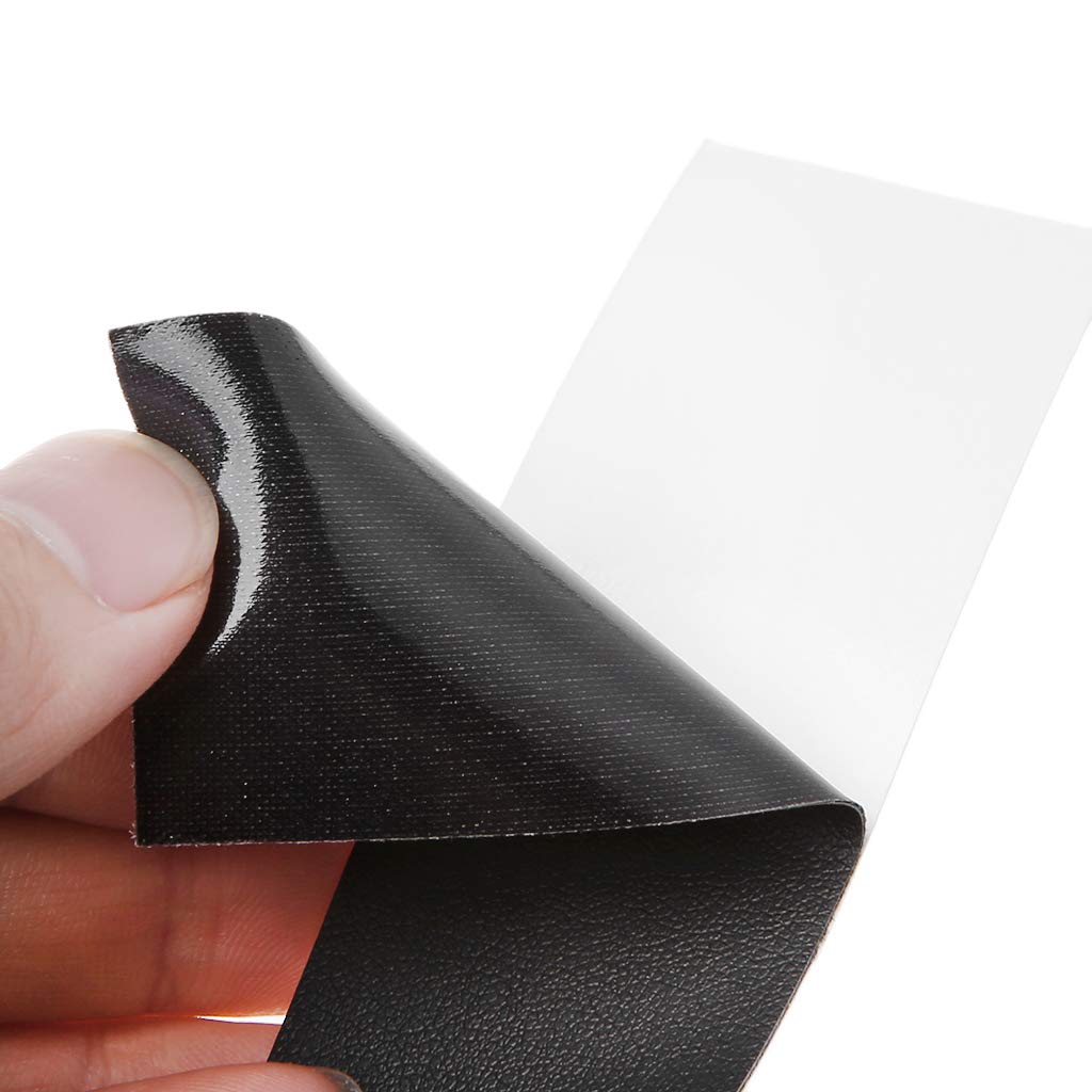 Nagpew Nastro Protettivo Per Testa Racchetta, 5m X 3,6cm, Nero, PU Adesivo, Per Tennis, Badminton, Pickleball (2 Pezzi)