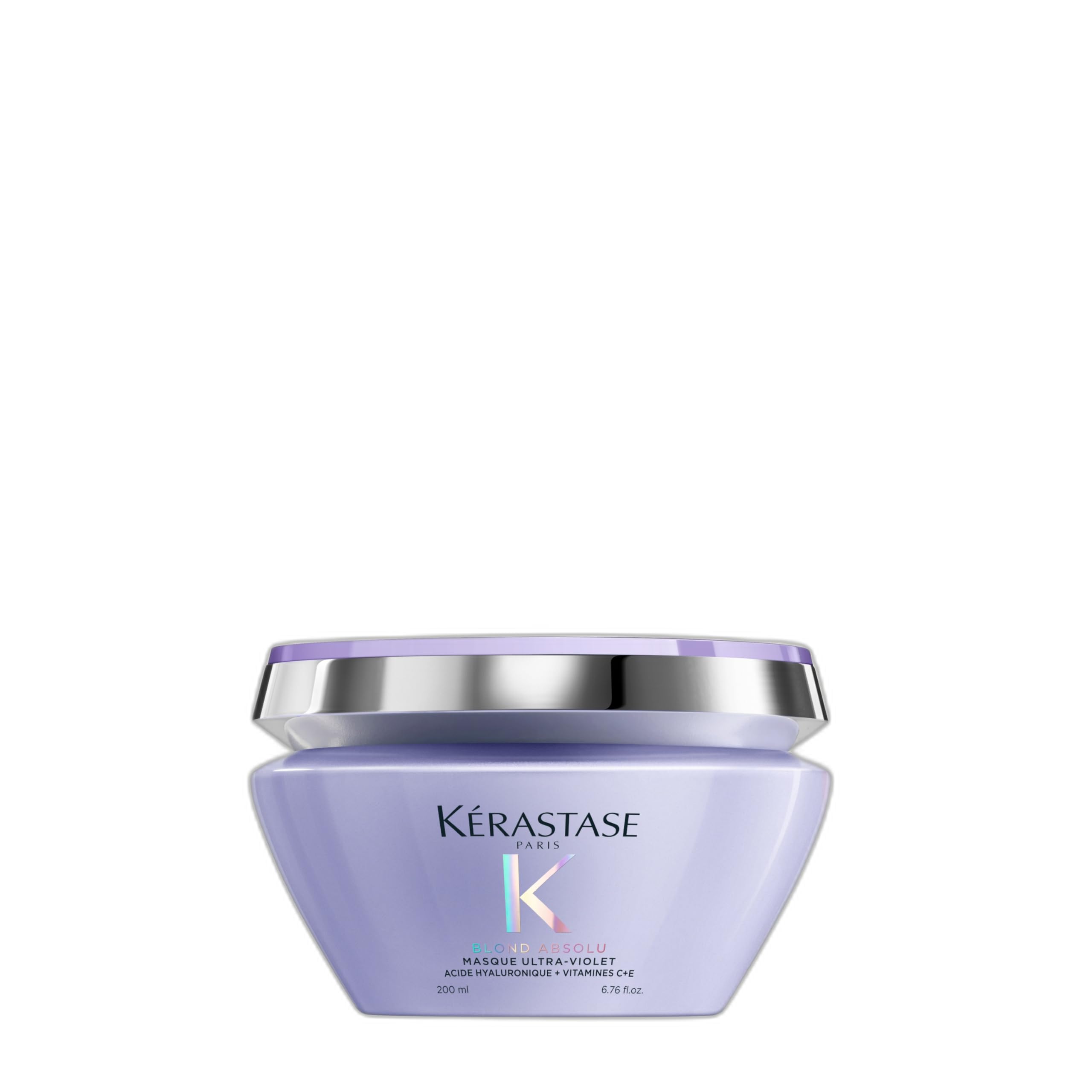 Kérastase Blond Absolu Masque Ultra-Violet, Intensely Nourishing Anti-Brass Purple Hair Mask for Blonde Hair Prone to Brassiness, with Hyaluronic Acid, 200ml