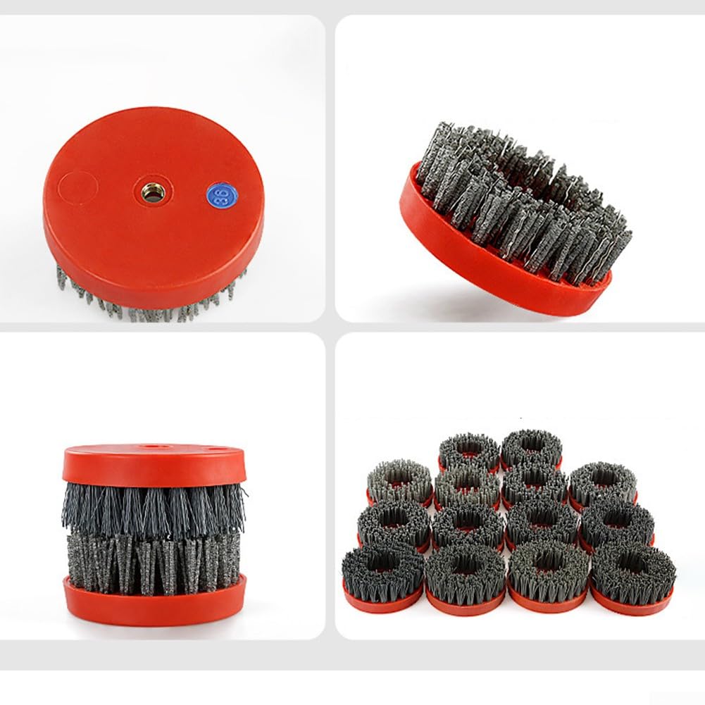 4Inch Angle Grinder Cleaning Brush, Circular Abrasive Brush, Stone Antique Brush for Stone Granite Polishing Cleaning M10, 1000# - Image 4