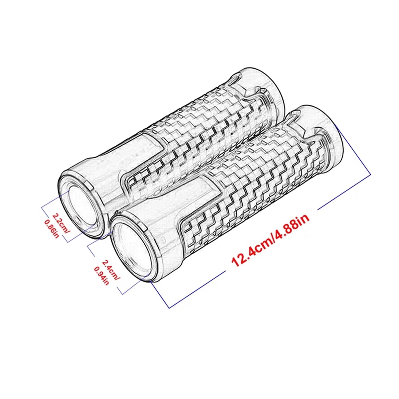 manopole per manubrio moto Per HON-DA ST1300 ST 1300 2002-2003 7/8 "22mm Moto Manubrio Manopole Manopole Anti-Skid Scooter Manubrio Grip Ends