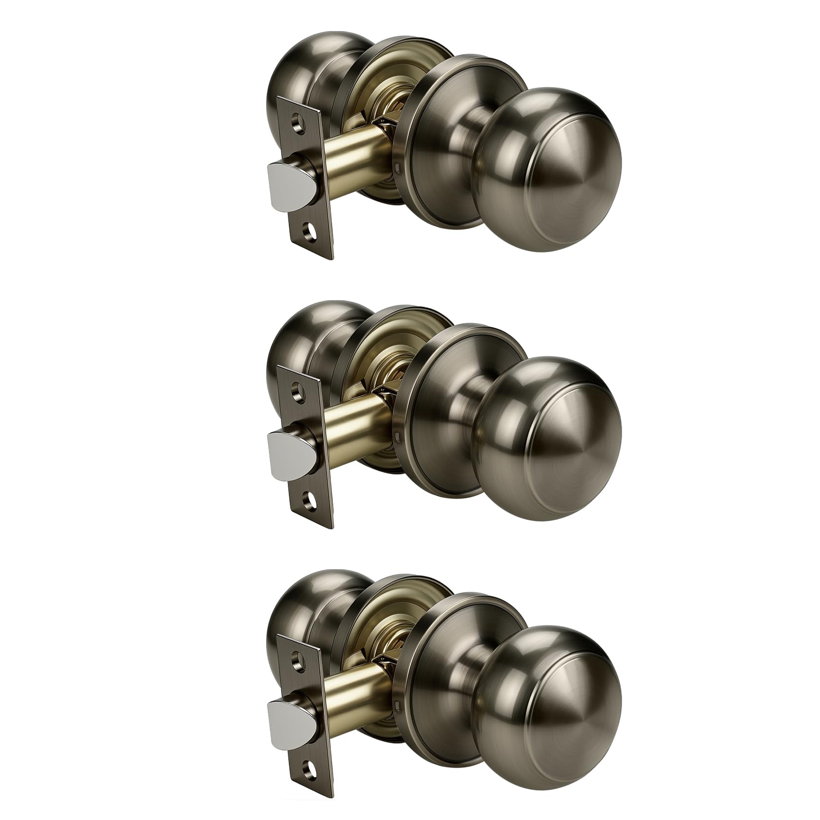 Matte Black Door Knobs - Stylish Passage Handles -9