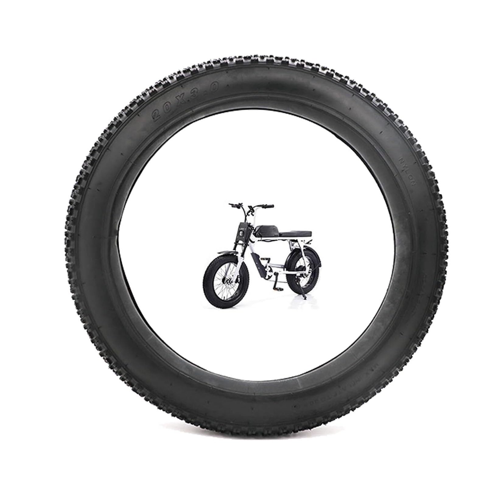 20/24/26x3,0/4,0 Pouces Pneu de Vélo Gras, Anticrevasions Pneus de Remplacement pour Vélo Électrique Compatibles avec VTT Neige ou Bicyclette à Trois Roues(24x4.0in)