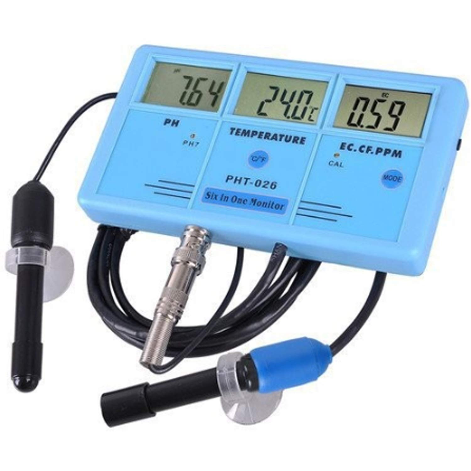 LIUDRPENG Precise Instrument Multi-Parameter Detector Aquarium Online Ph Meter TDS Temperature Conductivity Test Pen EC/CF Measurement Analysis Tool