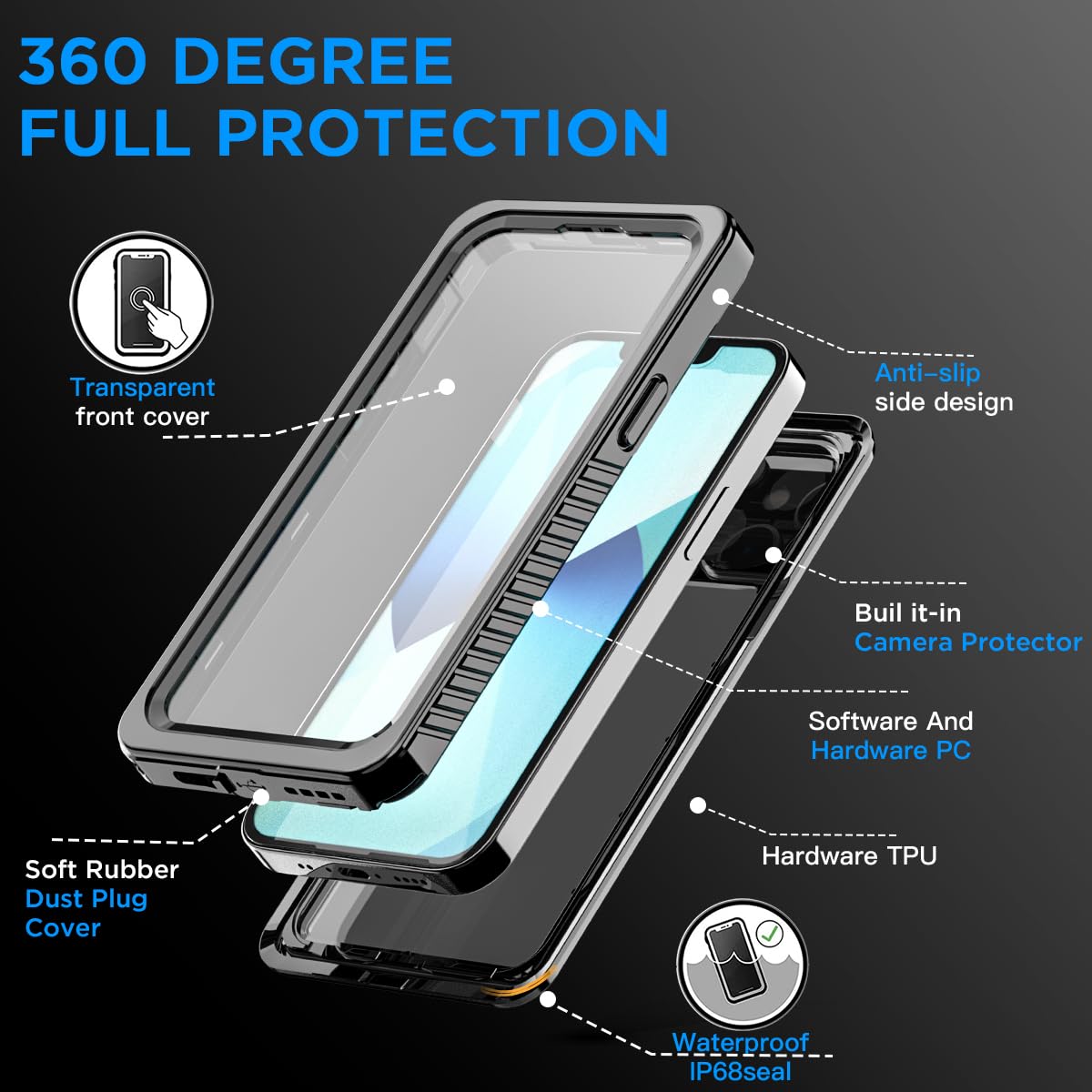 Amazon.co.jp: AICase iPhone 13 Mini（5.4