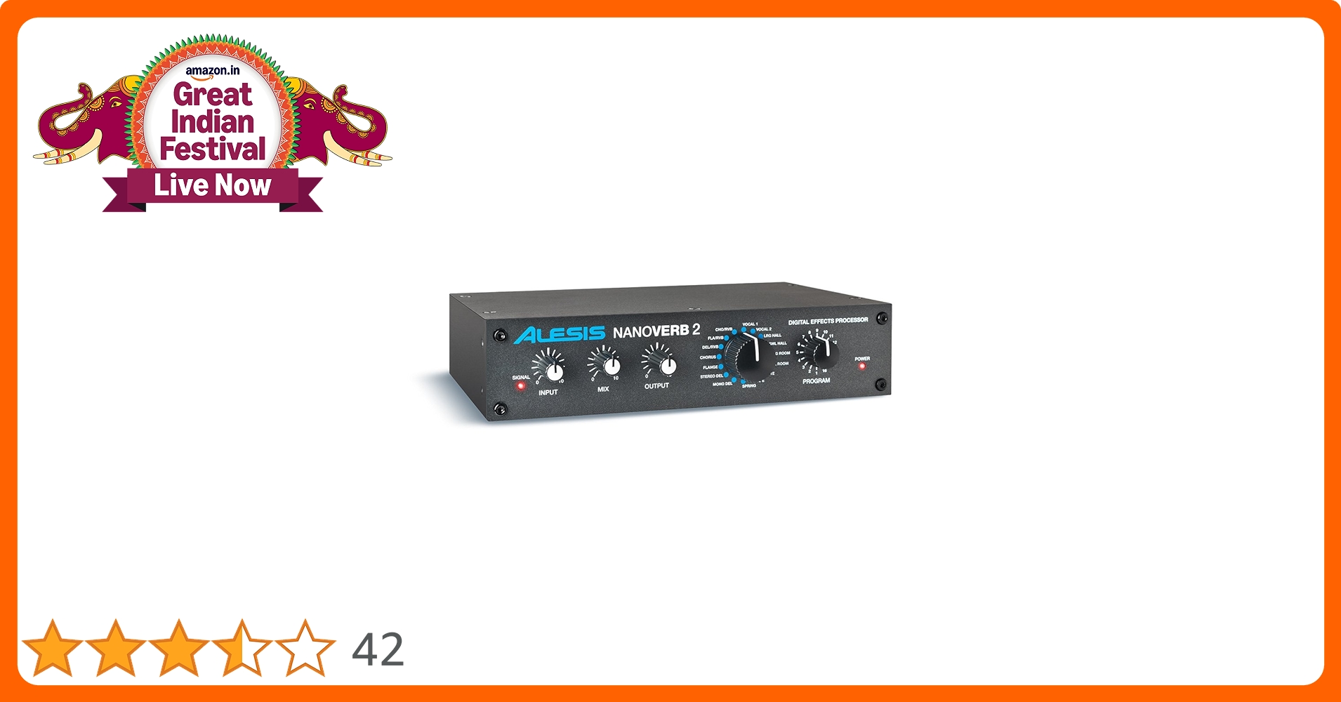 Alesis Nano Verb 18-Bit Digital Effects Processor : Amazon