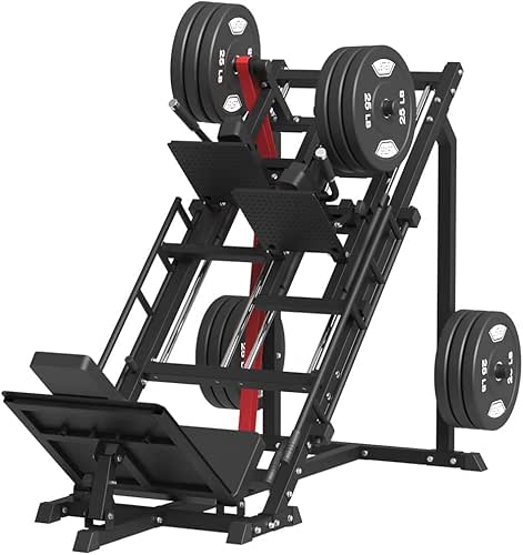 SPART 5-in-1 Leg Press Hack Squat Machine, Iso Leg Press