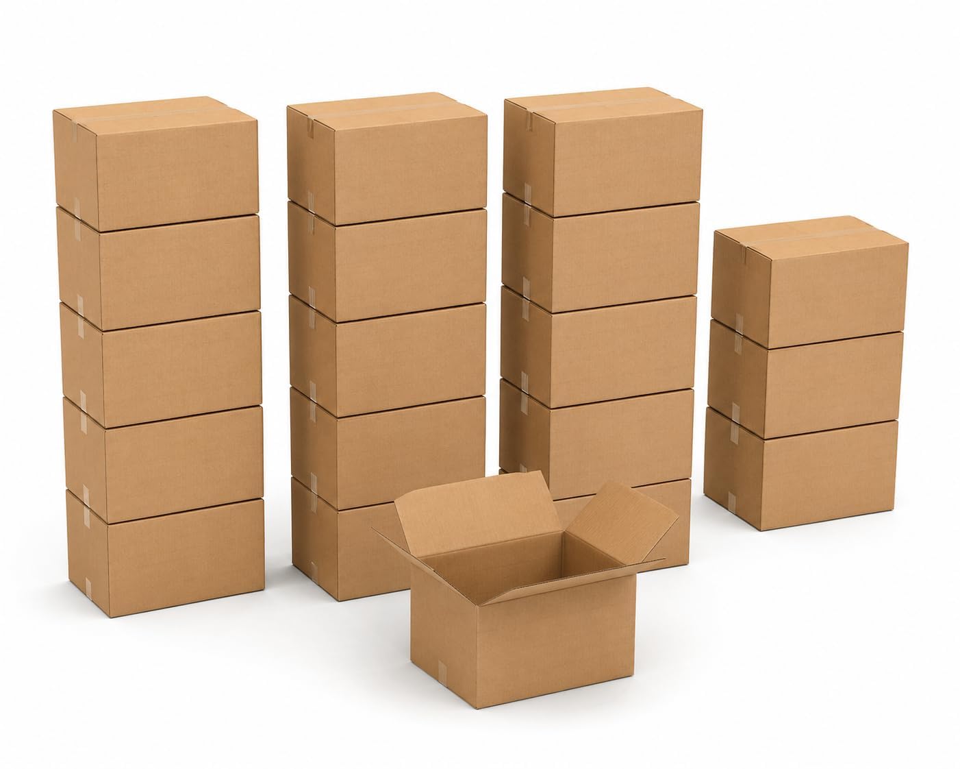 BOX USA Cajas de mudanza medianas de 18 pulgadas de largo x 14 pulgadas de ancho x 12 pulgadas de alto, paquete de 20 unidades | Caja de cartón corrugado para envío, correo, embalaje, embalaje y