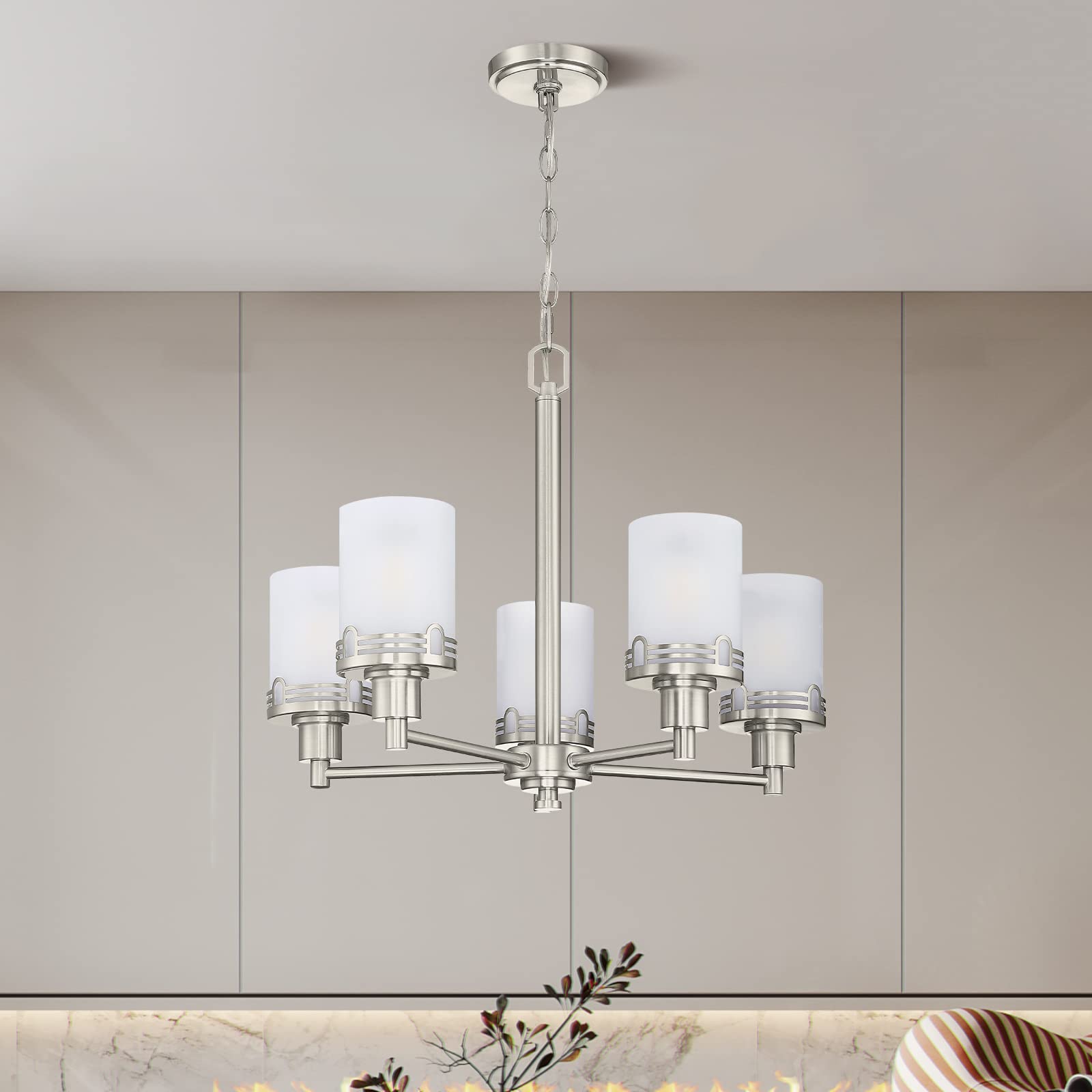 Kitchen Island Chandelier - 5 Light Brushed Nickel -4 Kitchen Island Chandelier - 5 Light Brushed Nickel -4