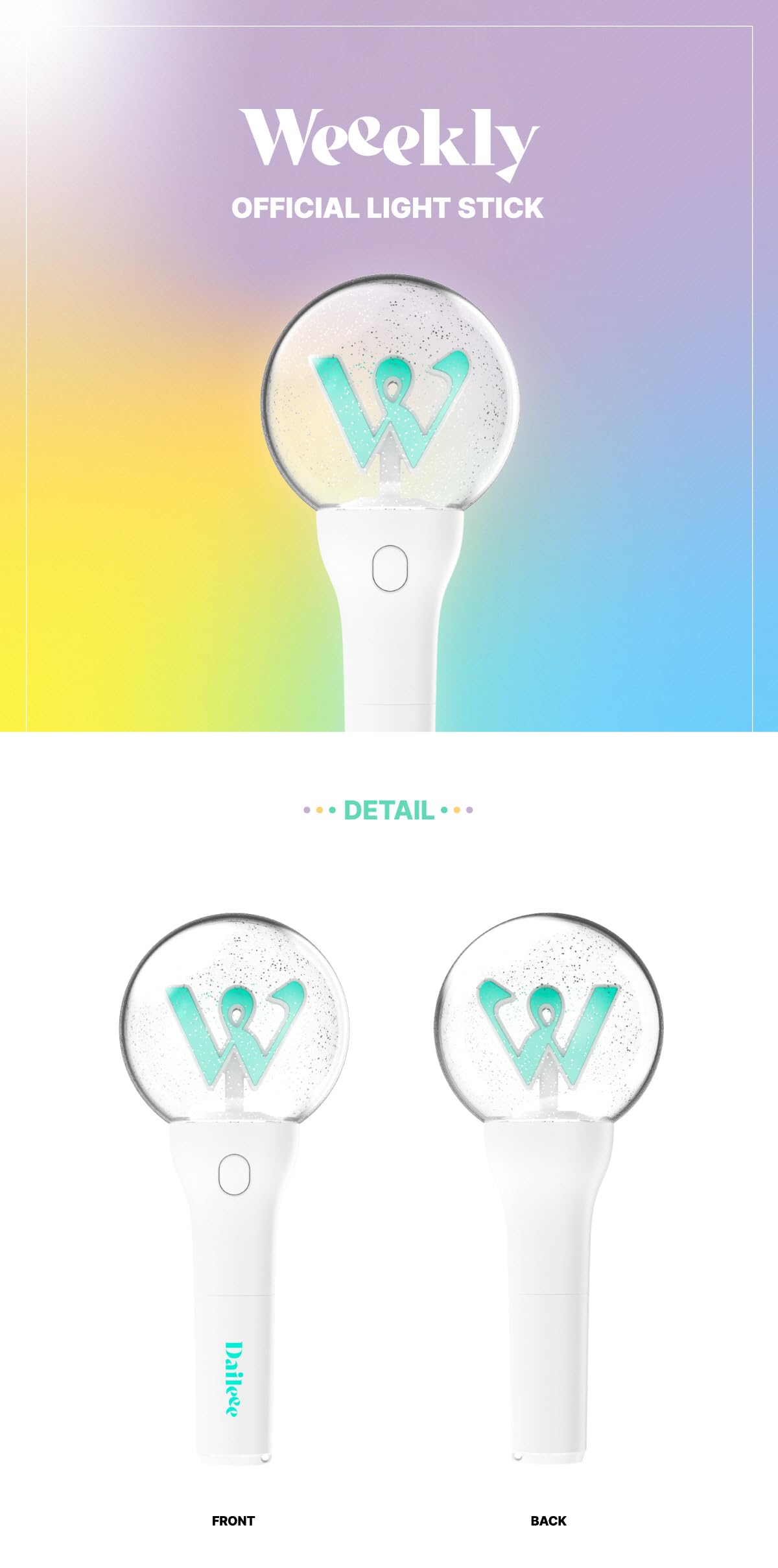 Genie Music Weeekly - Official Light Stick Fanlight, WKLOLS00