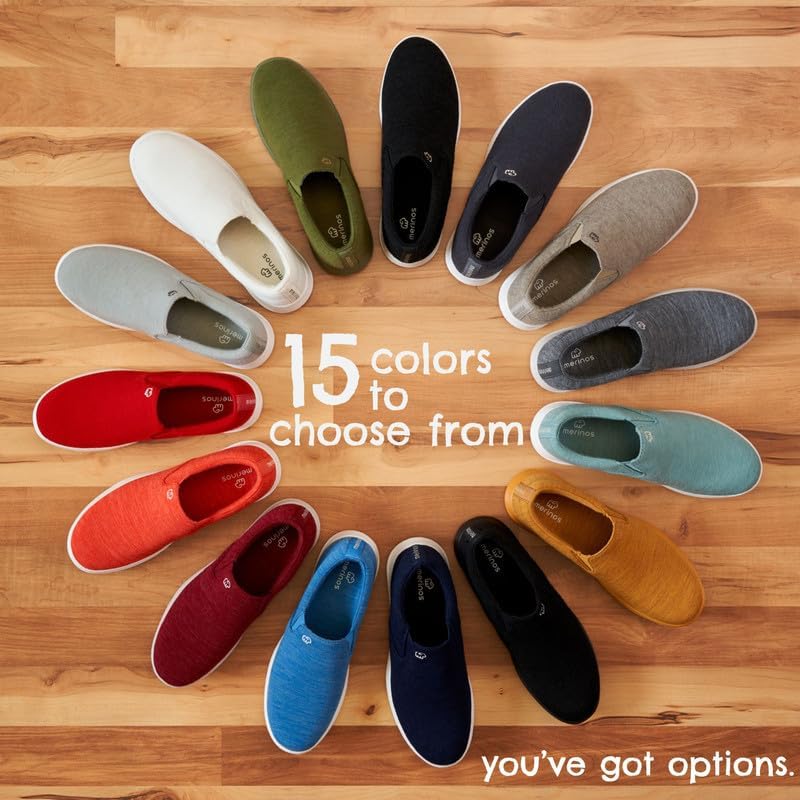 Miniatura 6 de Merinos Zapatos deportivos de moda para mujer, zapatos casuales sin cordones, hechos con lana australiana, zapatos de tenis ligeros y duraderos