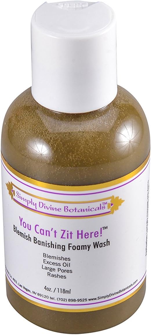 Simply Divine BotanicalsYou Can't Zit Here! Blemish Banishing Foamy Wash, 4 oz
