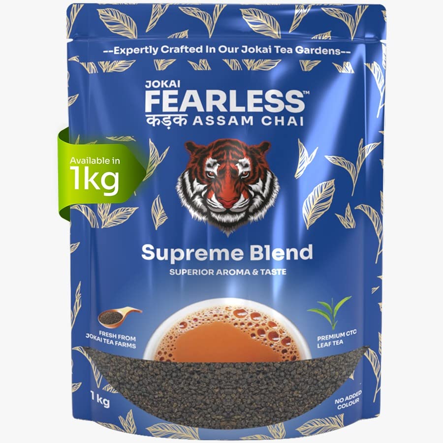 Fearless Supreme Blend Tea | 1Kg Assam CTC Chai | Garden Fresh | Smooth & Strong Taste | Value Pack for Hotels, Restuarants, Cafes (B0BTD8V82B) Amazon Price History, Amazon Price Tracker