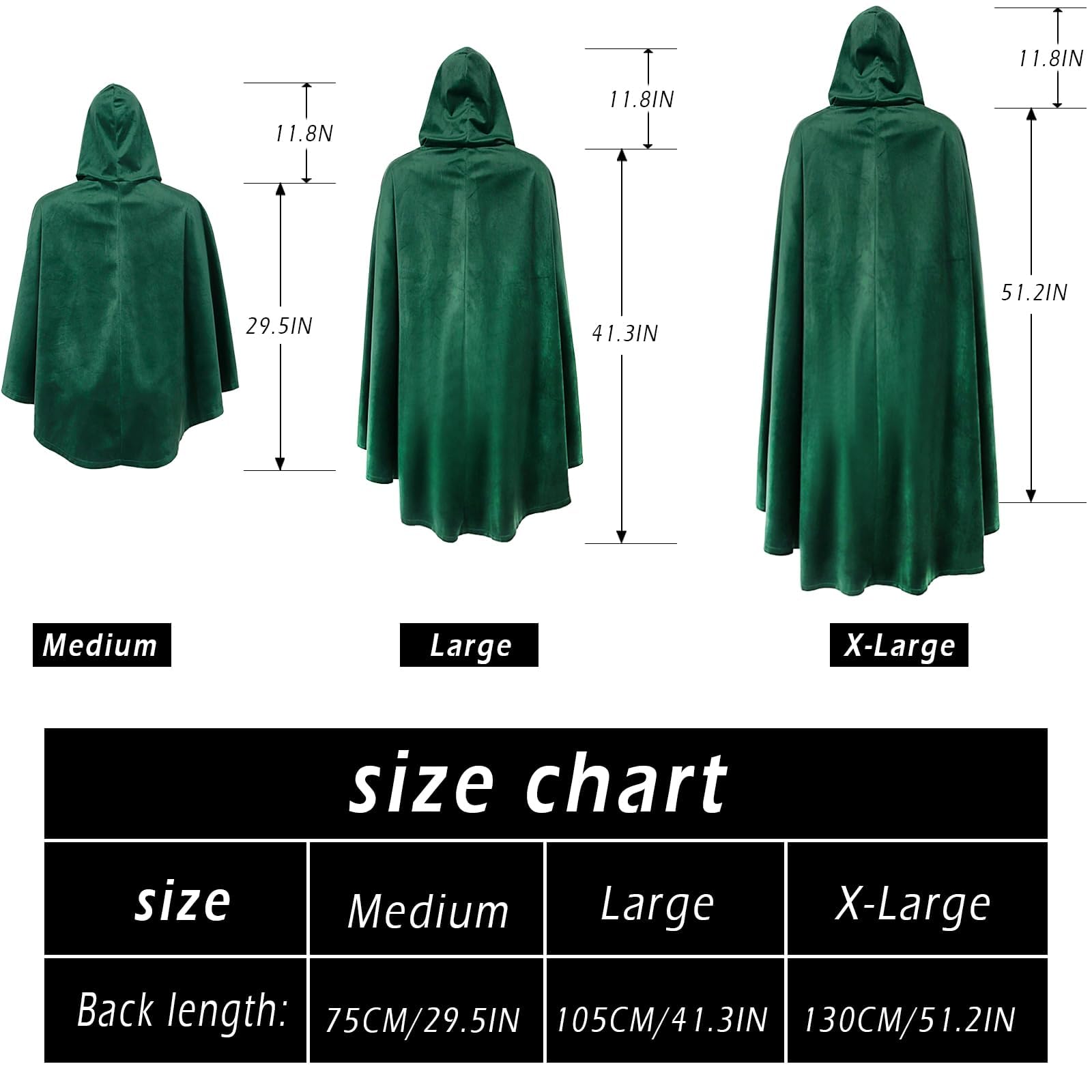keland Umhang Hobbit herr der Ringe Kostüm mit LOTR Blattbrosche (Grün, Large)