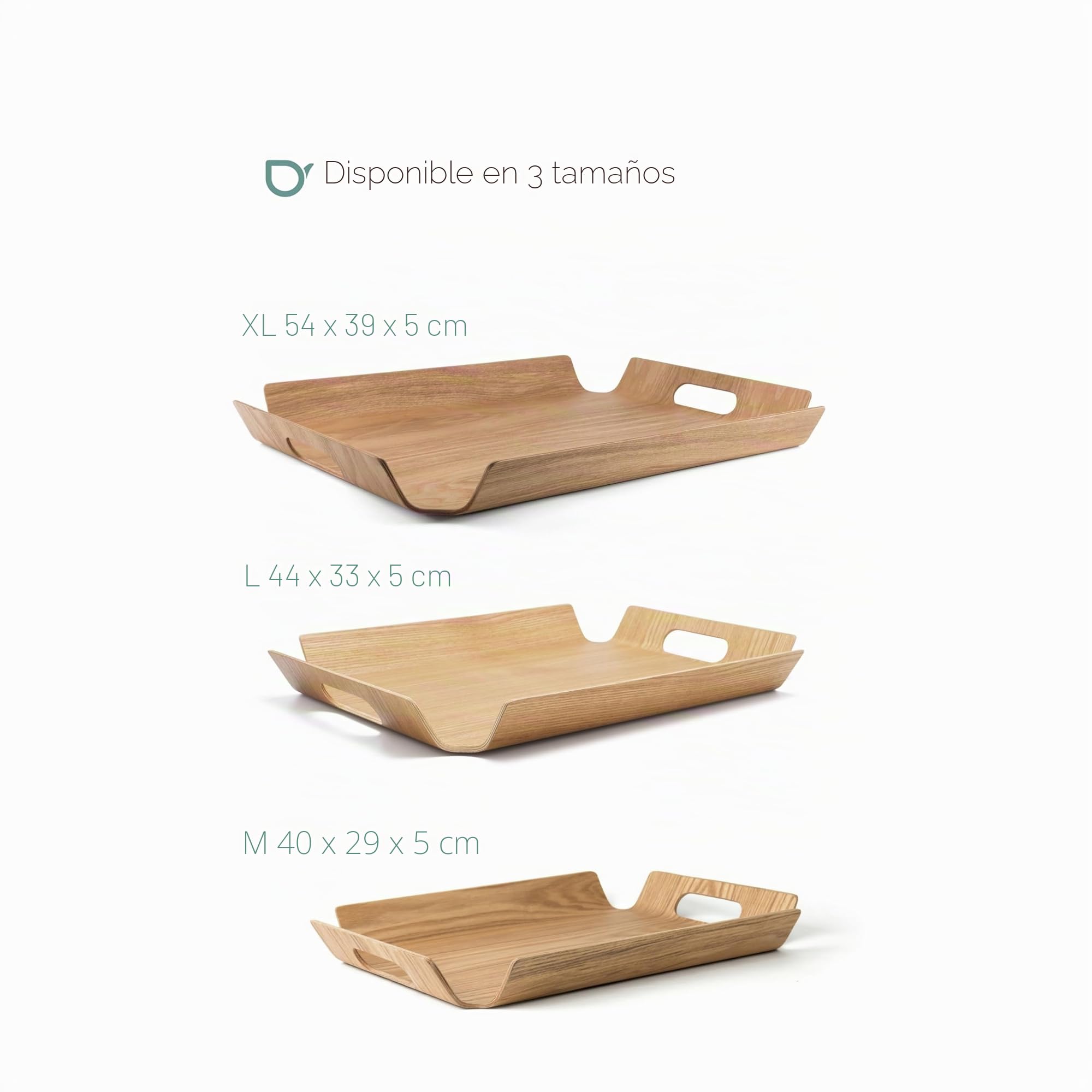 Bandeja Servir Madera XL, Rectangular