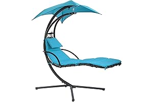 PayLessHere Hammock Chair Lounge Chair w/Removable Sun Canop