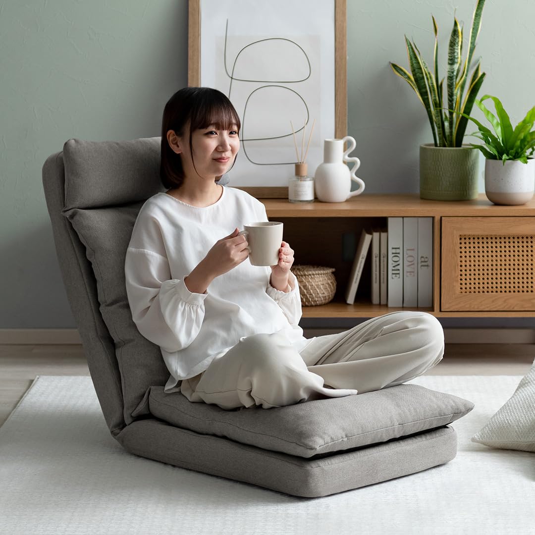 エアリゾーム ダブルクッション座椅子 1人掛け用 1人掛けリクライニング座椅子 ハイバック ダブルクッション