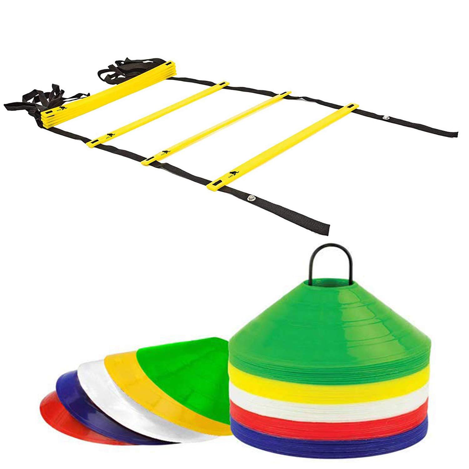 Sports 4 Meter Speed Ladder,20 Space Markers Agility Combo-picture-25