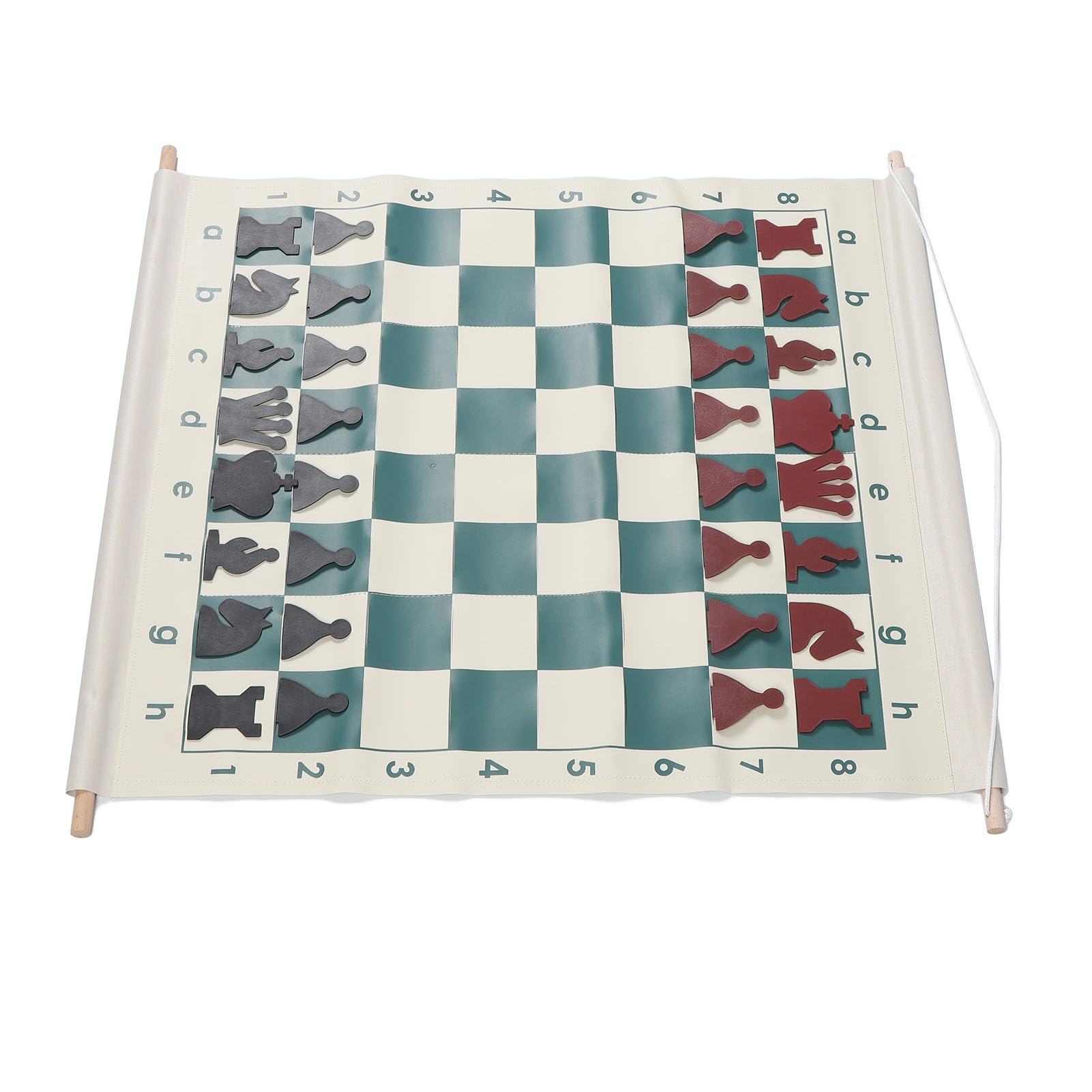 Generic Set di Scacchiere Dimostrative Dal Design Pieghevole Portatile con 32 Pezzi per L'insegnamento e L'apprendimento Nelle Scuole