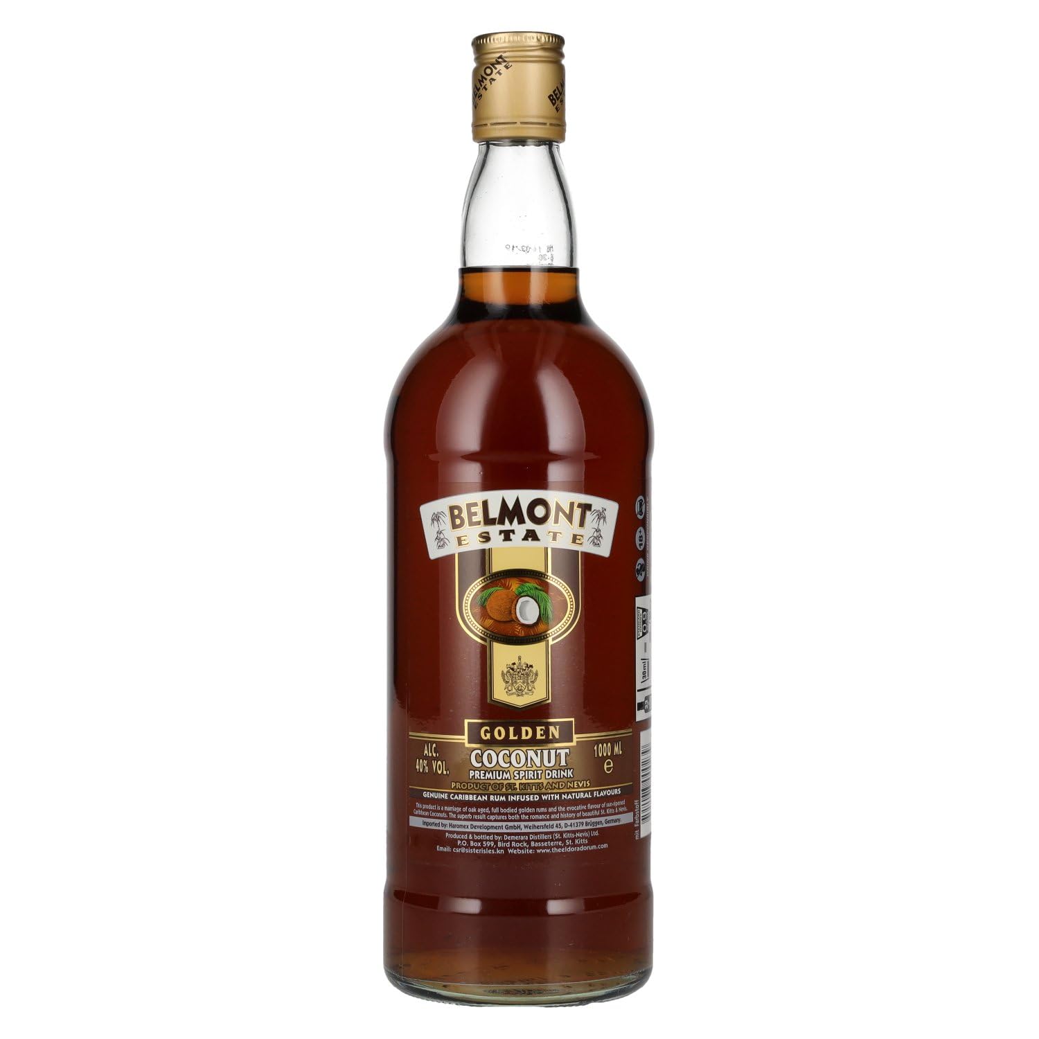 Belmont Estate Gold Coconut Rum (1 x 1 l)