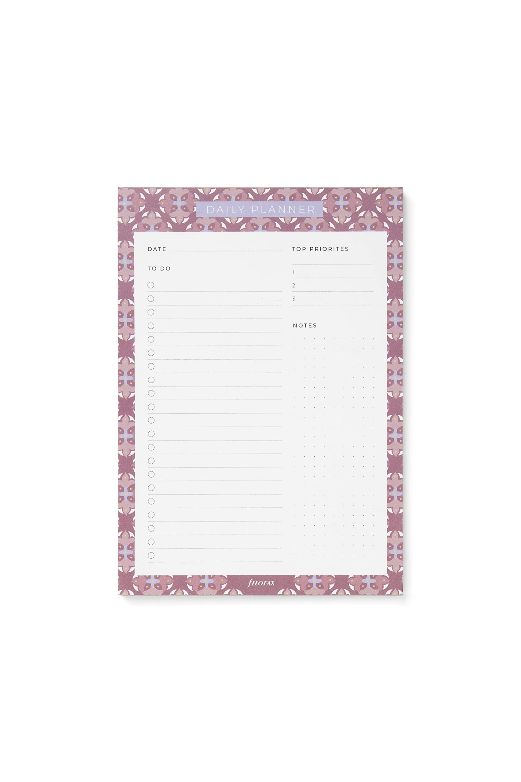 Filofax Mediterranean Daily Planner Notepad (with magnet), Mix, 210mm x 148mm - Image 2