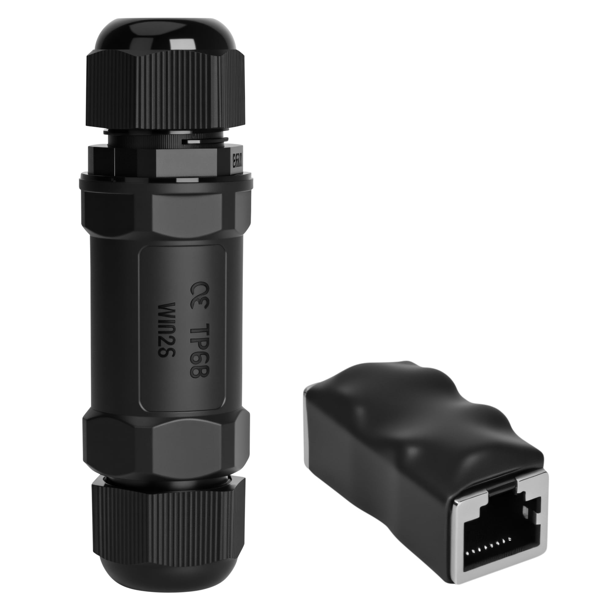 Starlink Ethernet Adapter Kit: IP68 Waterproof & Lightning-Resistant RJ45 Coupler for Starlink Cable/Cat7/Cat6/Cat5E/Cat5 Network LAN Cable Extender - Suitable for Repair and Extend Power Cables