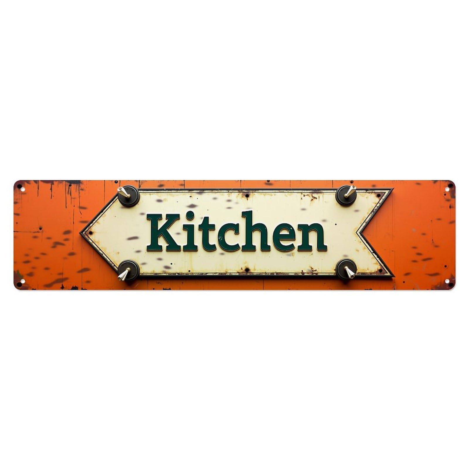 Jdyaojiesheng Vintage Rustic Metal Sign With Arrow Shape Tin Sign Retro Metal Wall Decor Metal Poster, Home Bar Garage Farmhouse Cafe Wall Art Decoration 4X16inch