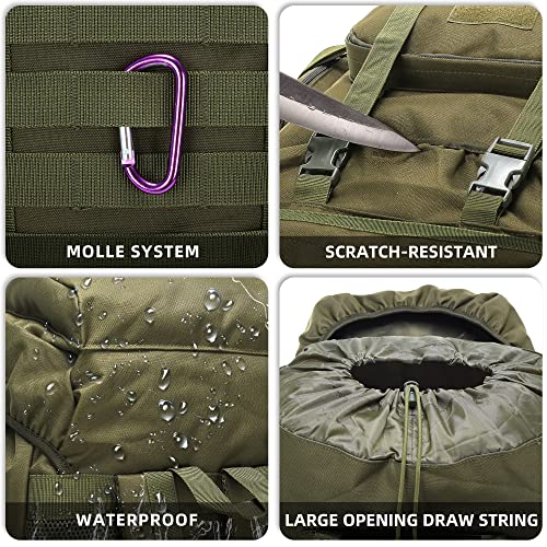 Mochila táctica King'sGuard 70L impermeable para camping miniatura 5