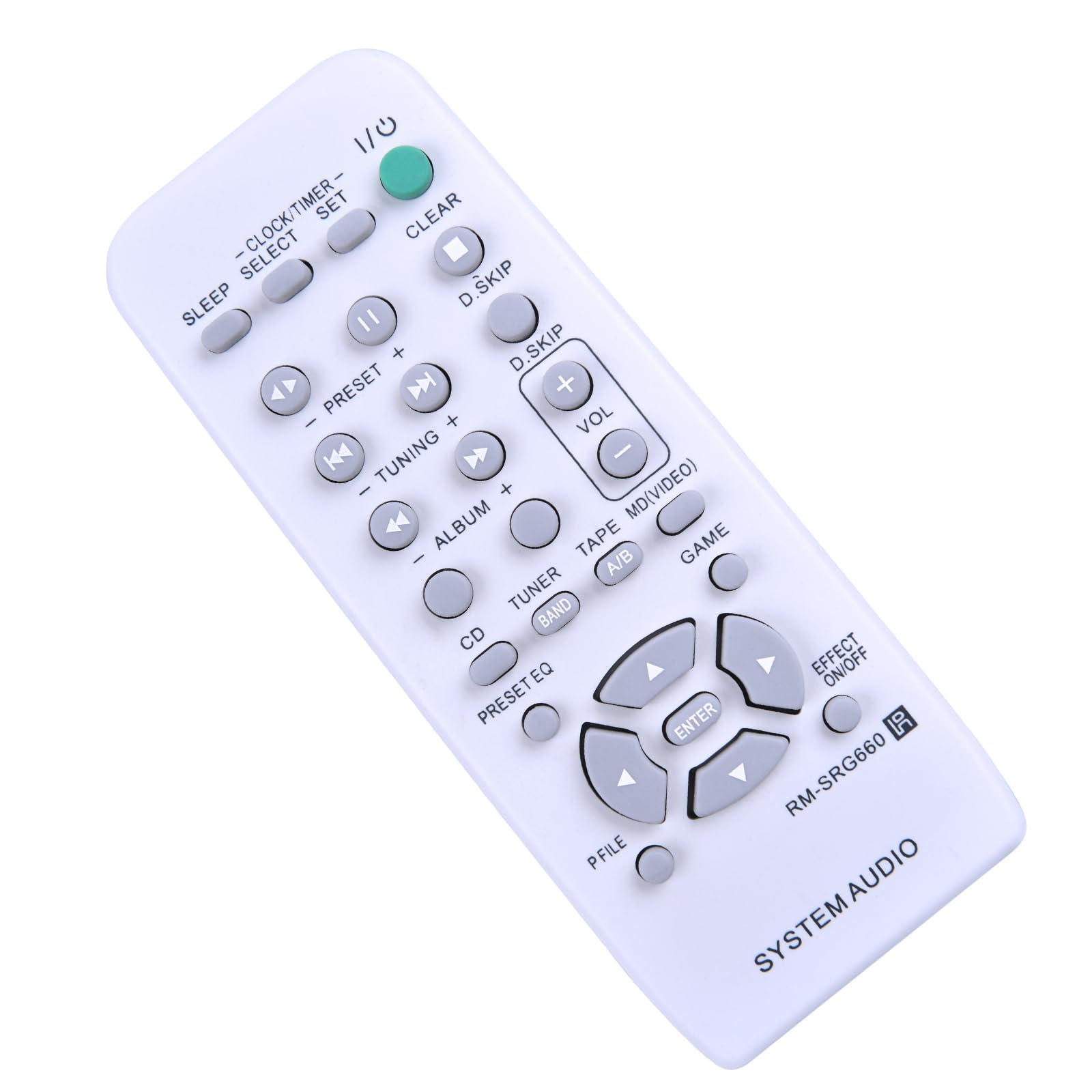 ZWP RM-SRG660 Replacement Remote Control for Sony Audio System MHC-RG440S MHC-RG330