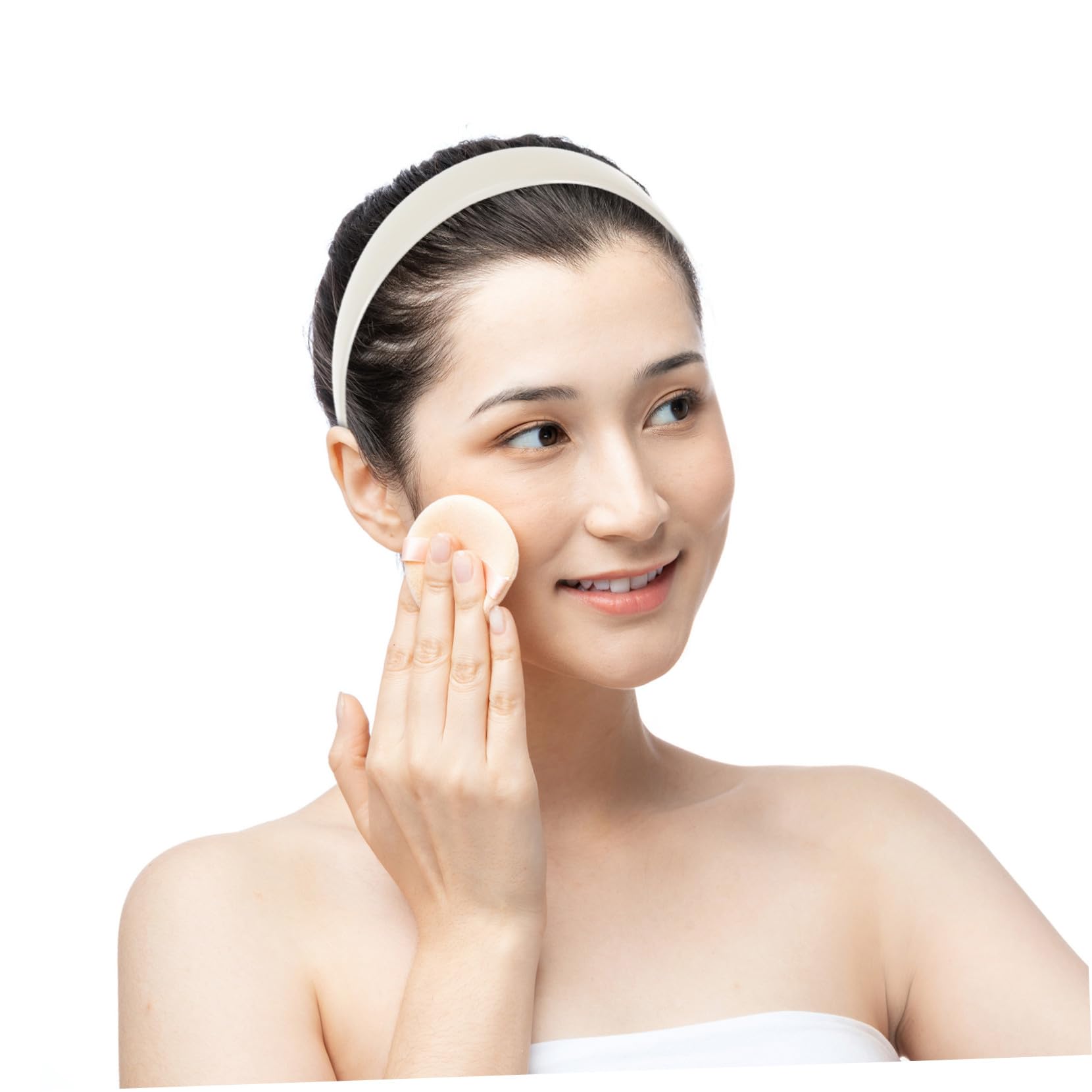 50 pezzi Cerchietti per Capelli in Plastica Bianco Senza Denti Fasce Semplici Accessori per Ragazze Uso Quotidiano Comodi e Resistenti